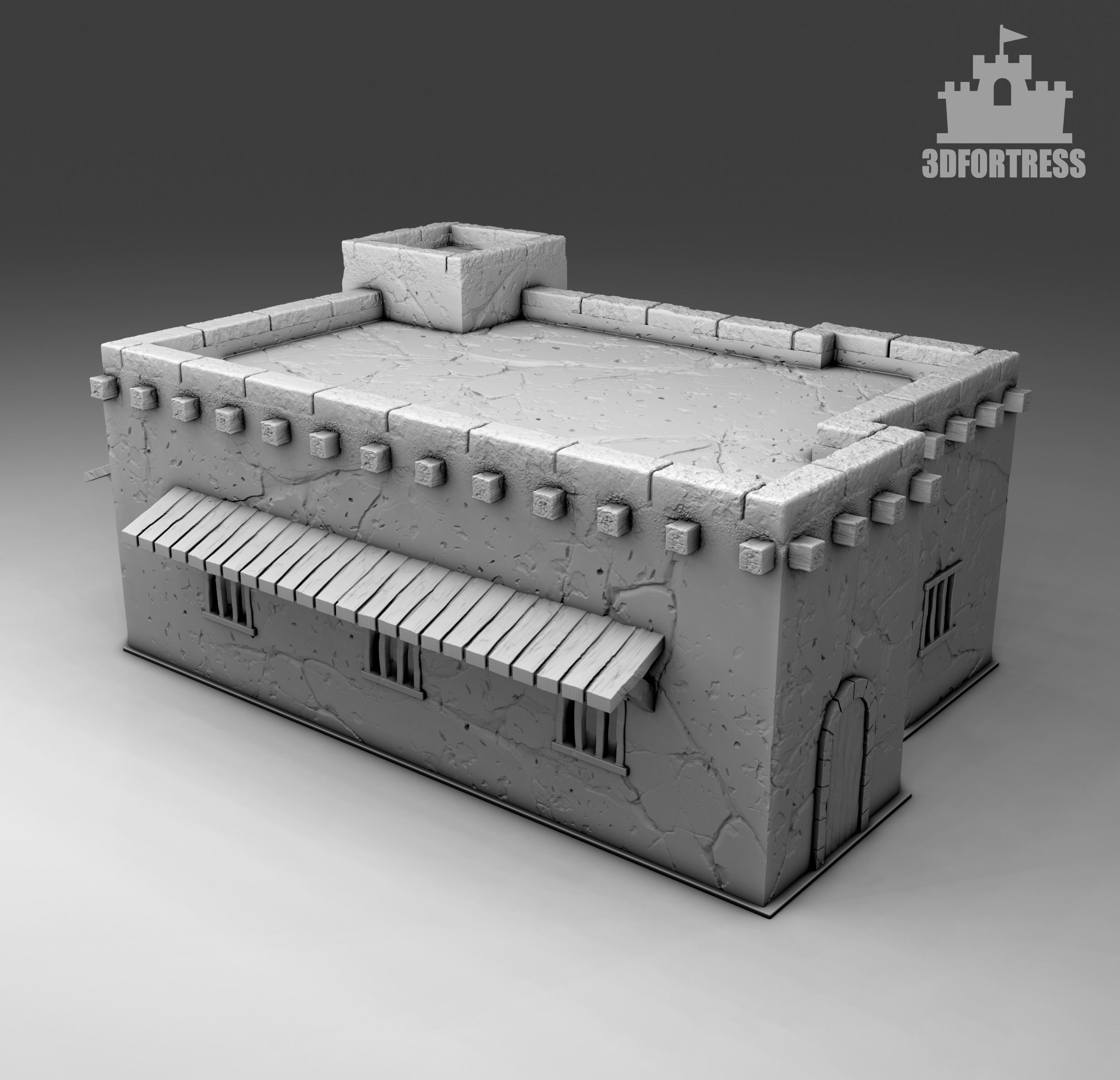 Residential building 3D print model_1