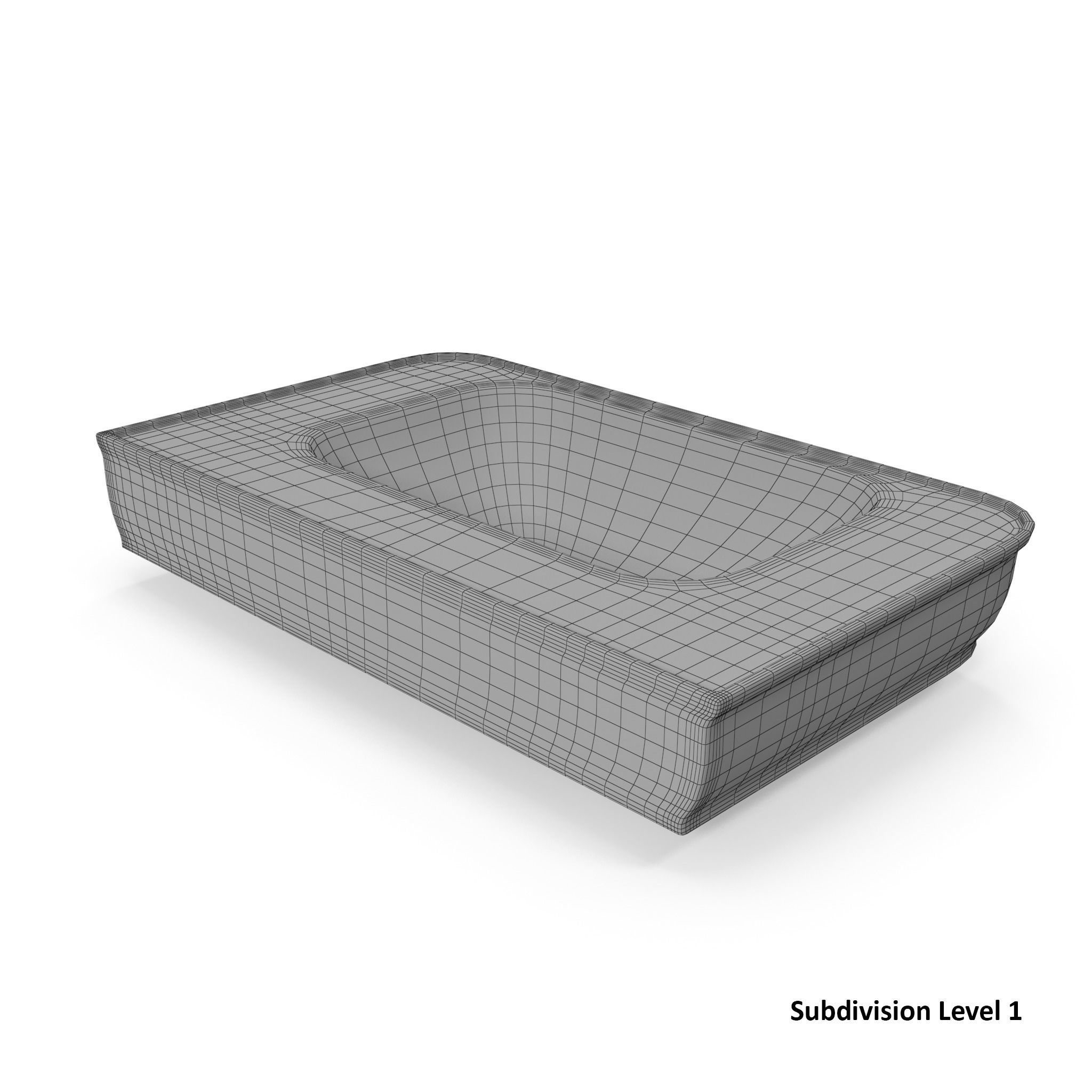 Devit Afina Sink Low-poly 3D model_13