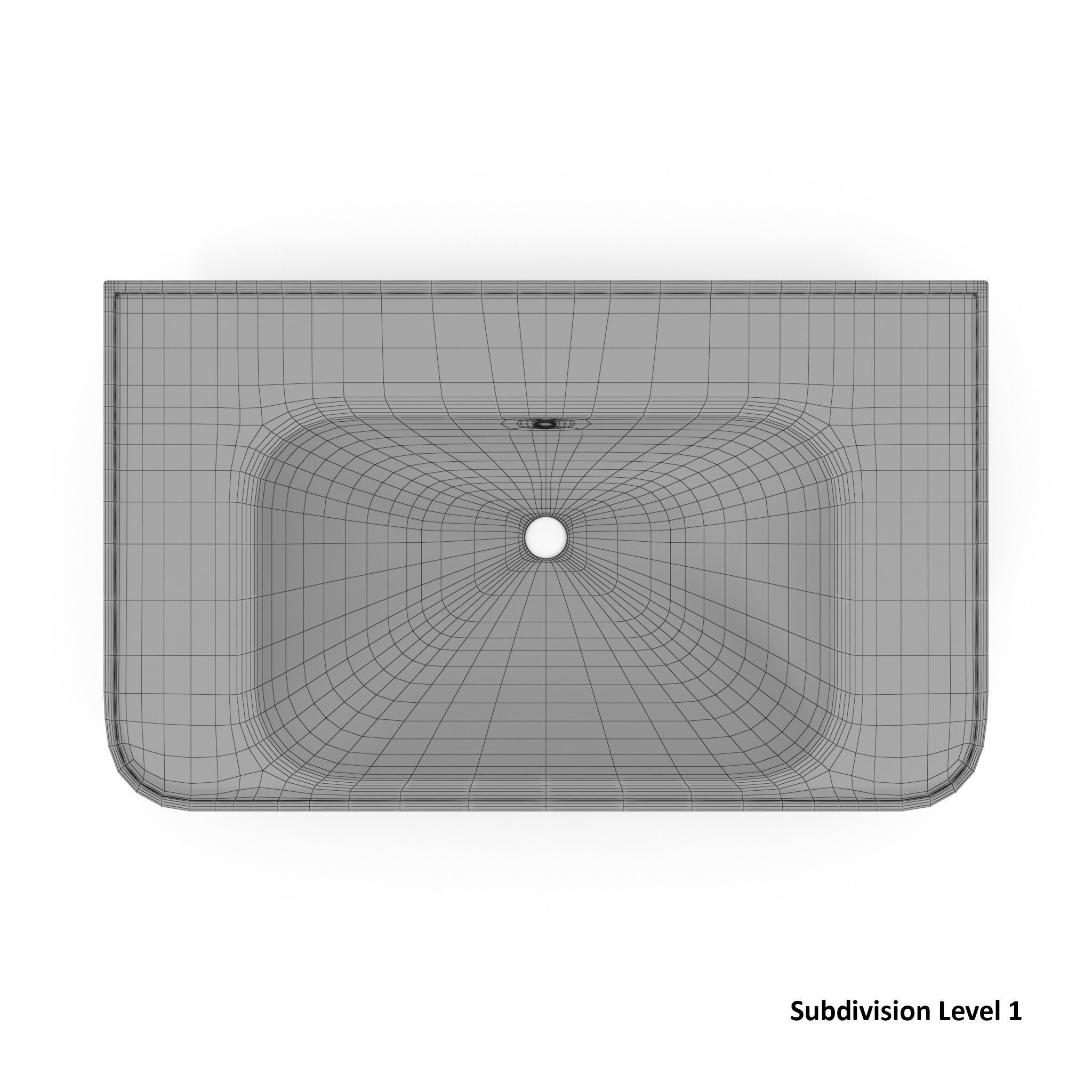 Devit Afina Sink Low-poly 3D model_9