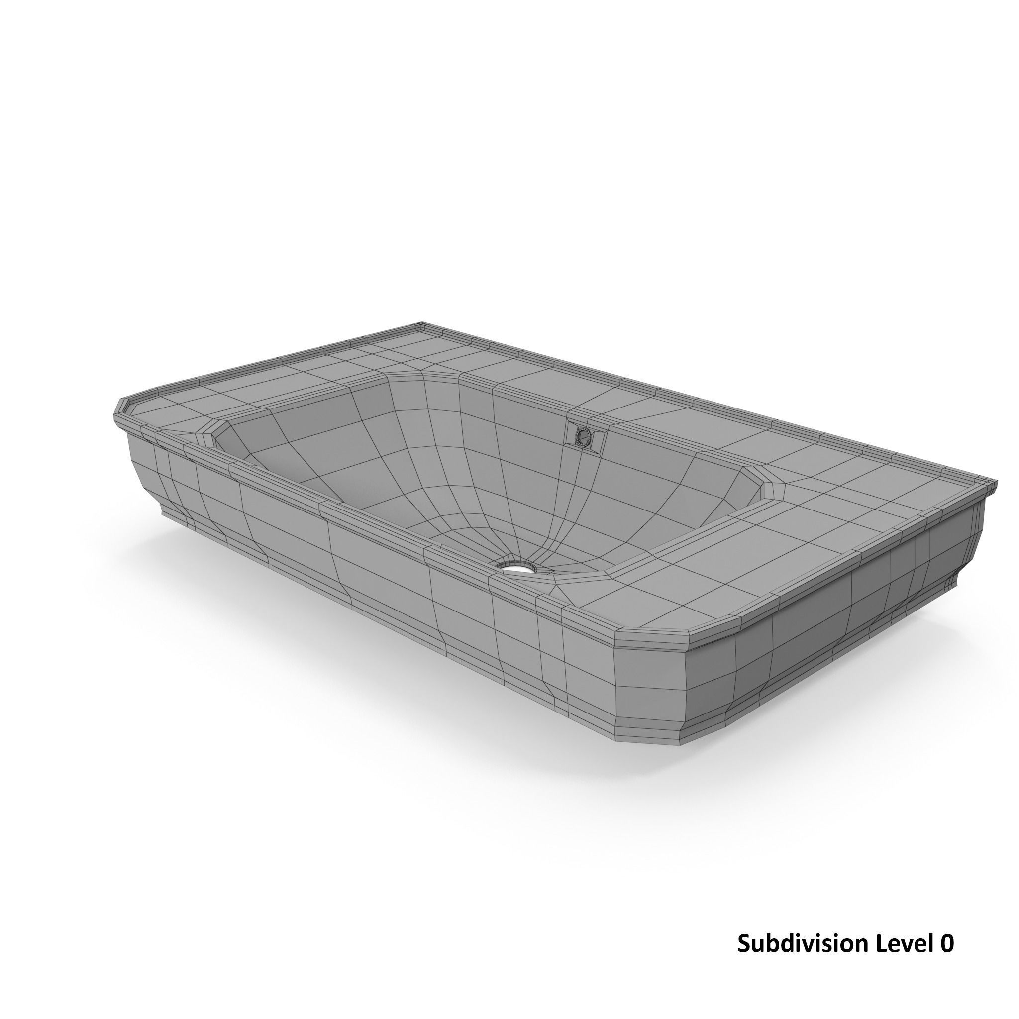 Devit Afina Sink Low-poly 3D model_10