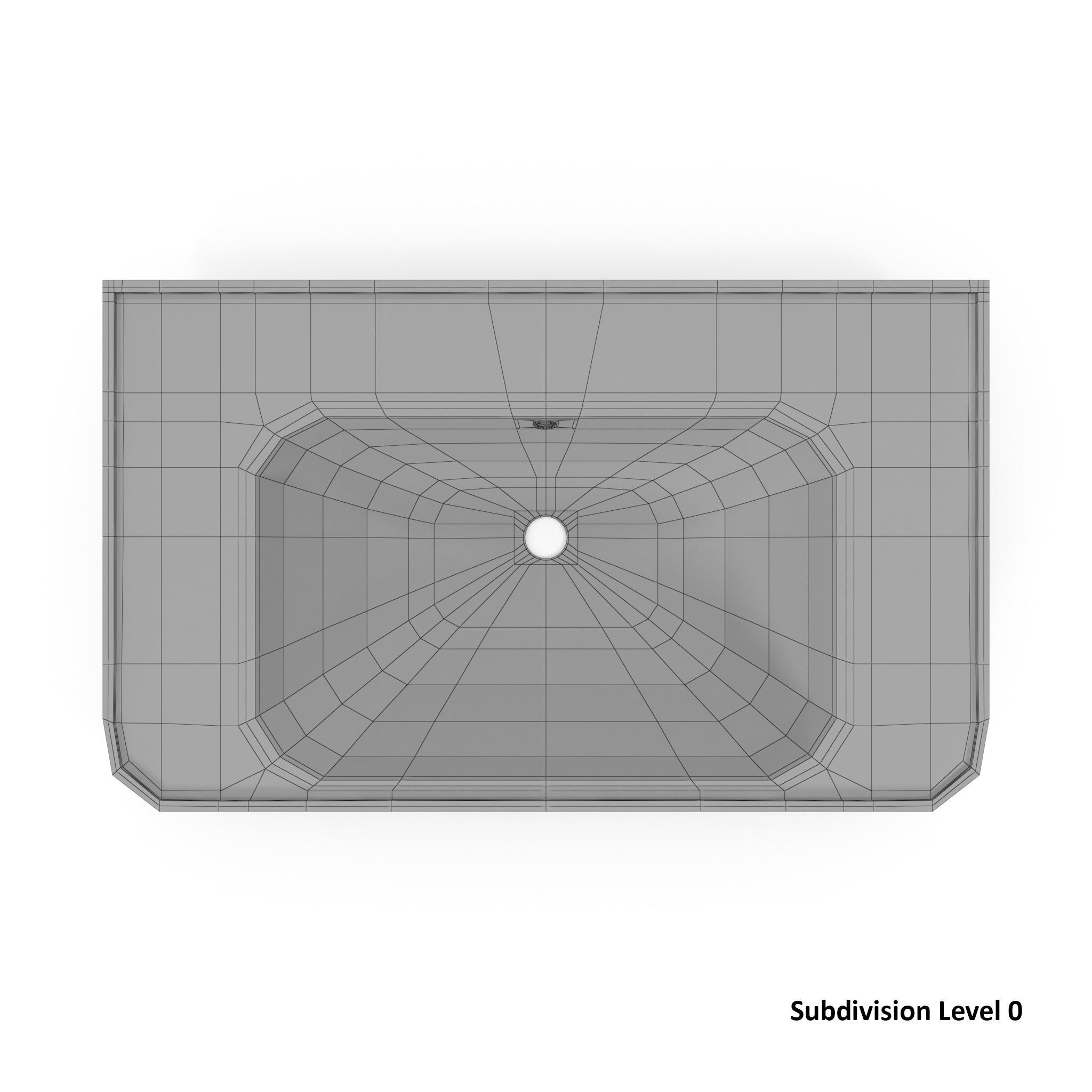 Devit Afina Sink Low-poly 3D model_8