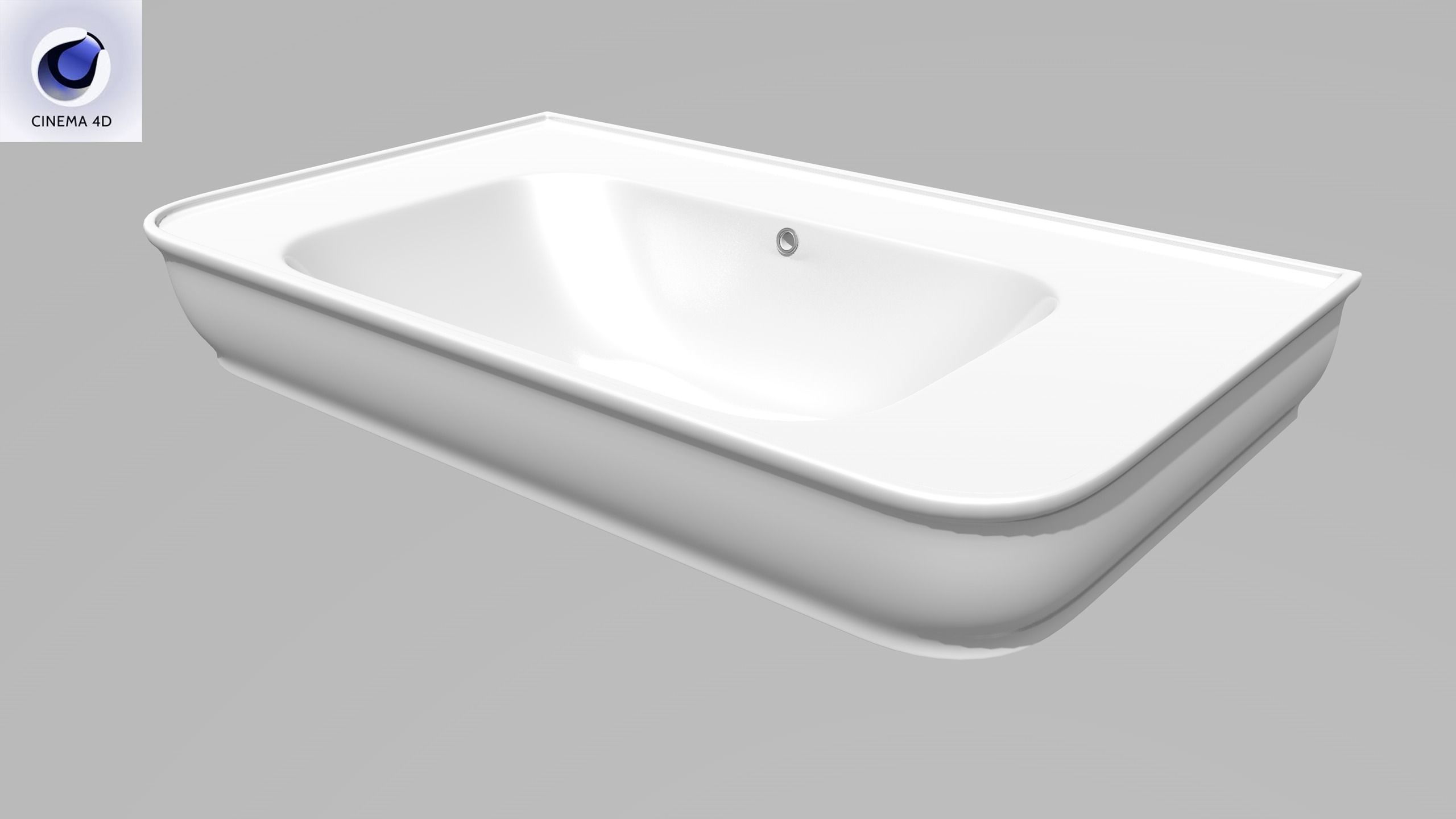 Devit Afina Sink Low-poly 3D model_29