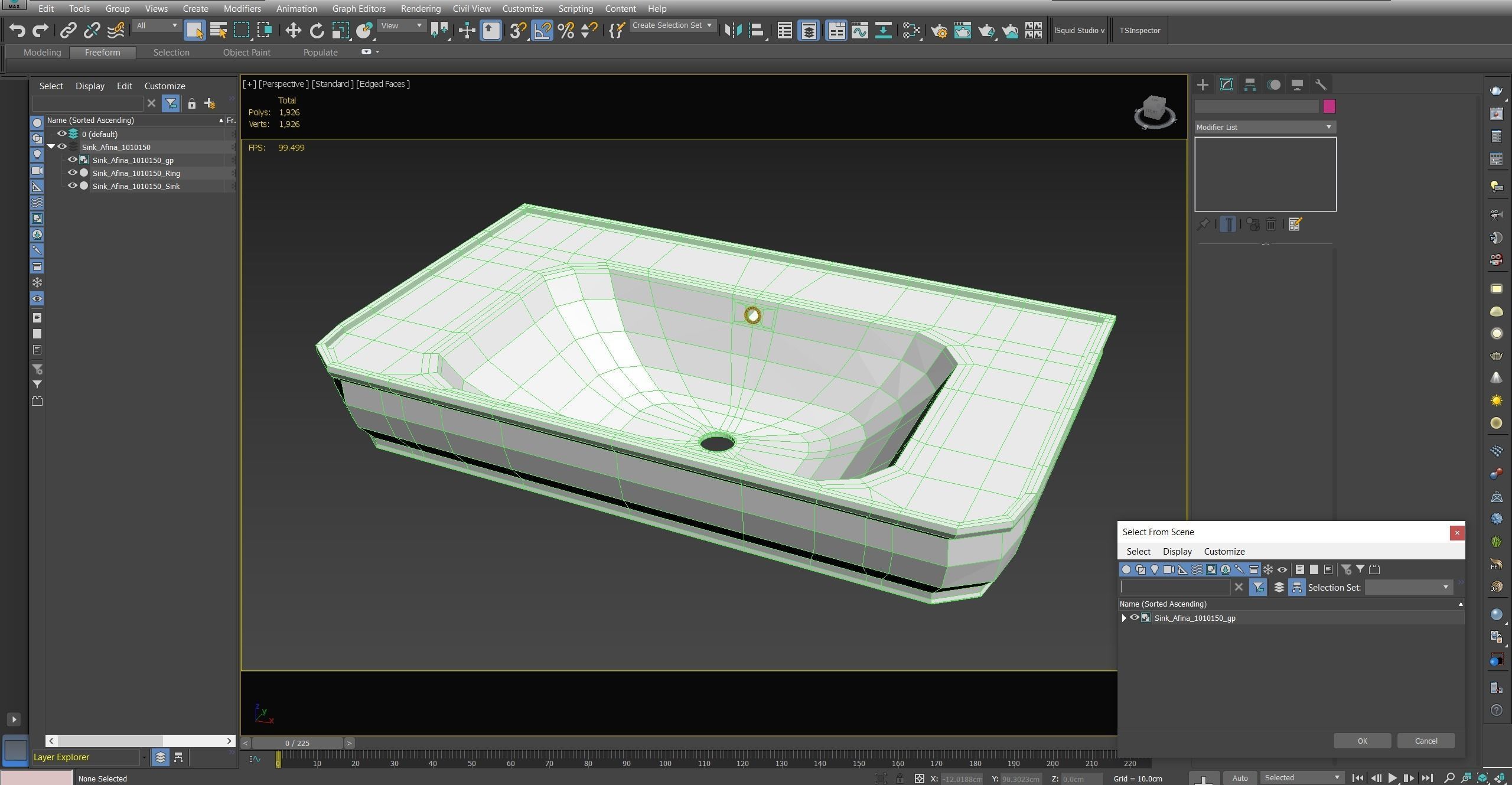 Devit Afina Sink Low-poly 3D model_25