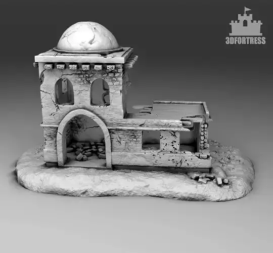 Destroyed house 3 3D print model