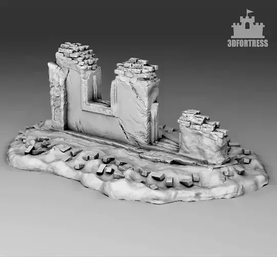 Destroyed house 1 3D print model