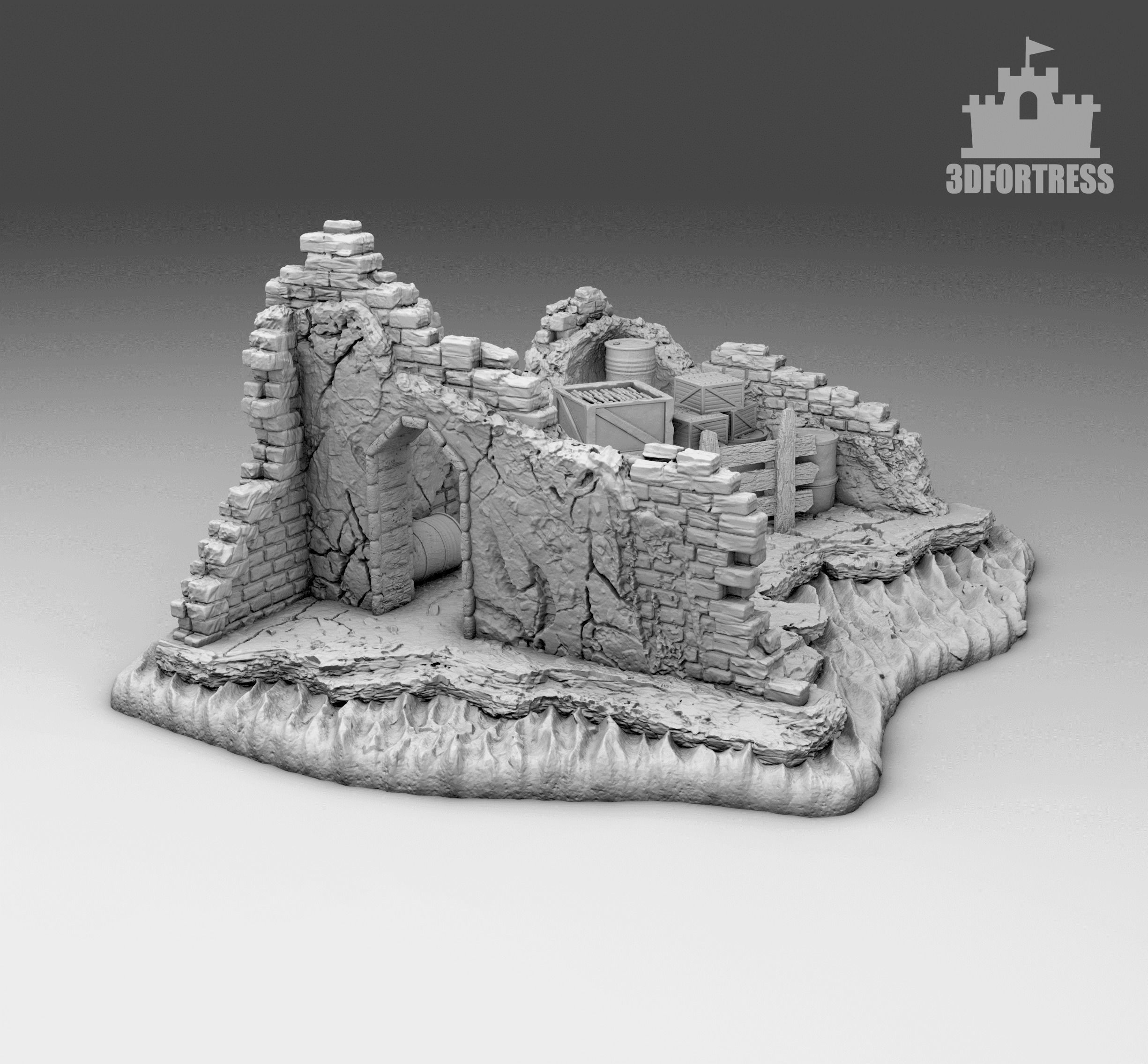 Ammunition depot 3D print model_2