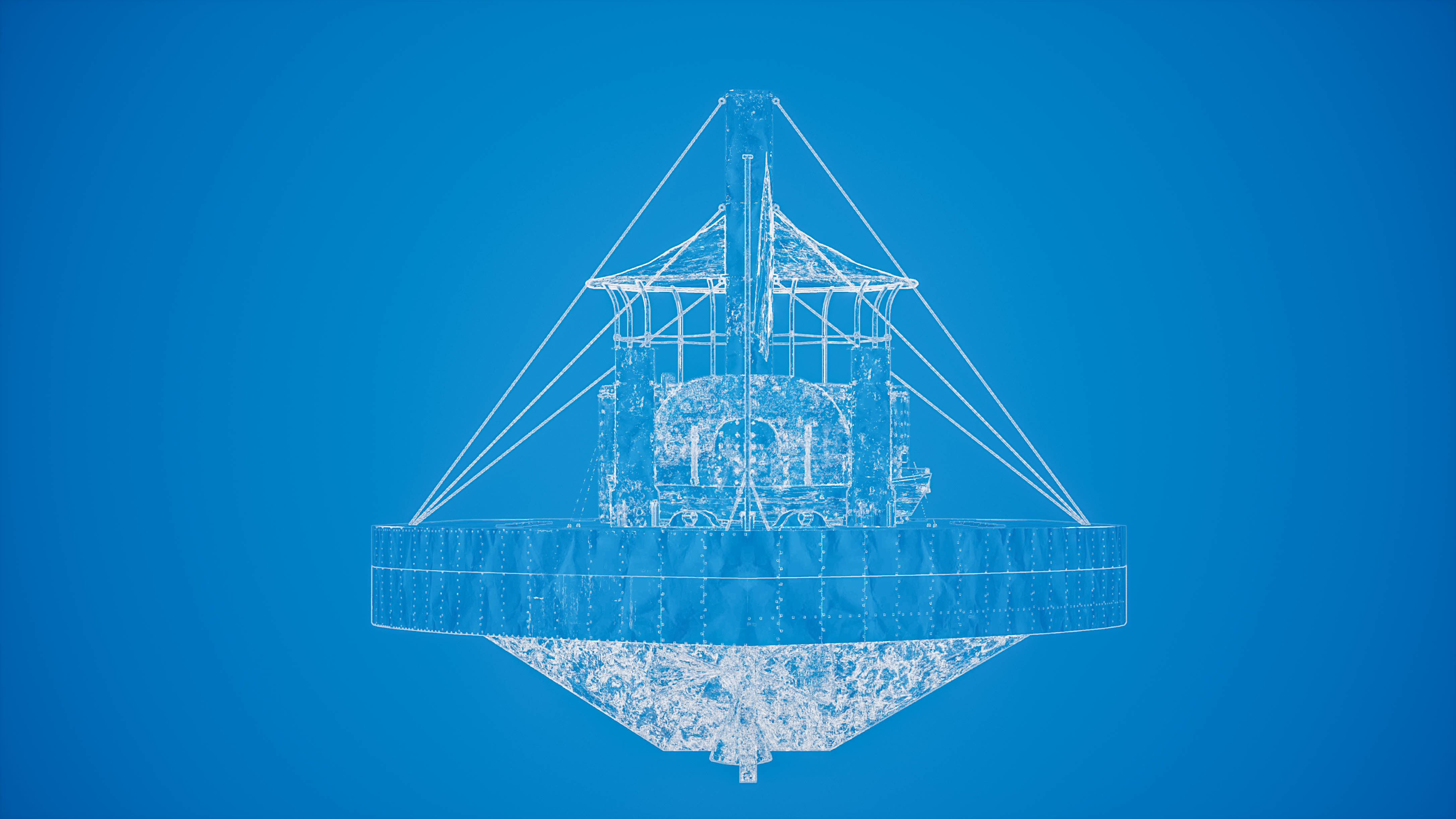 USS Monitor - Turreted Ironclad Warship 3D model_18