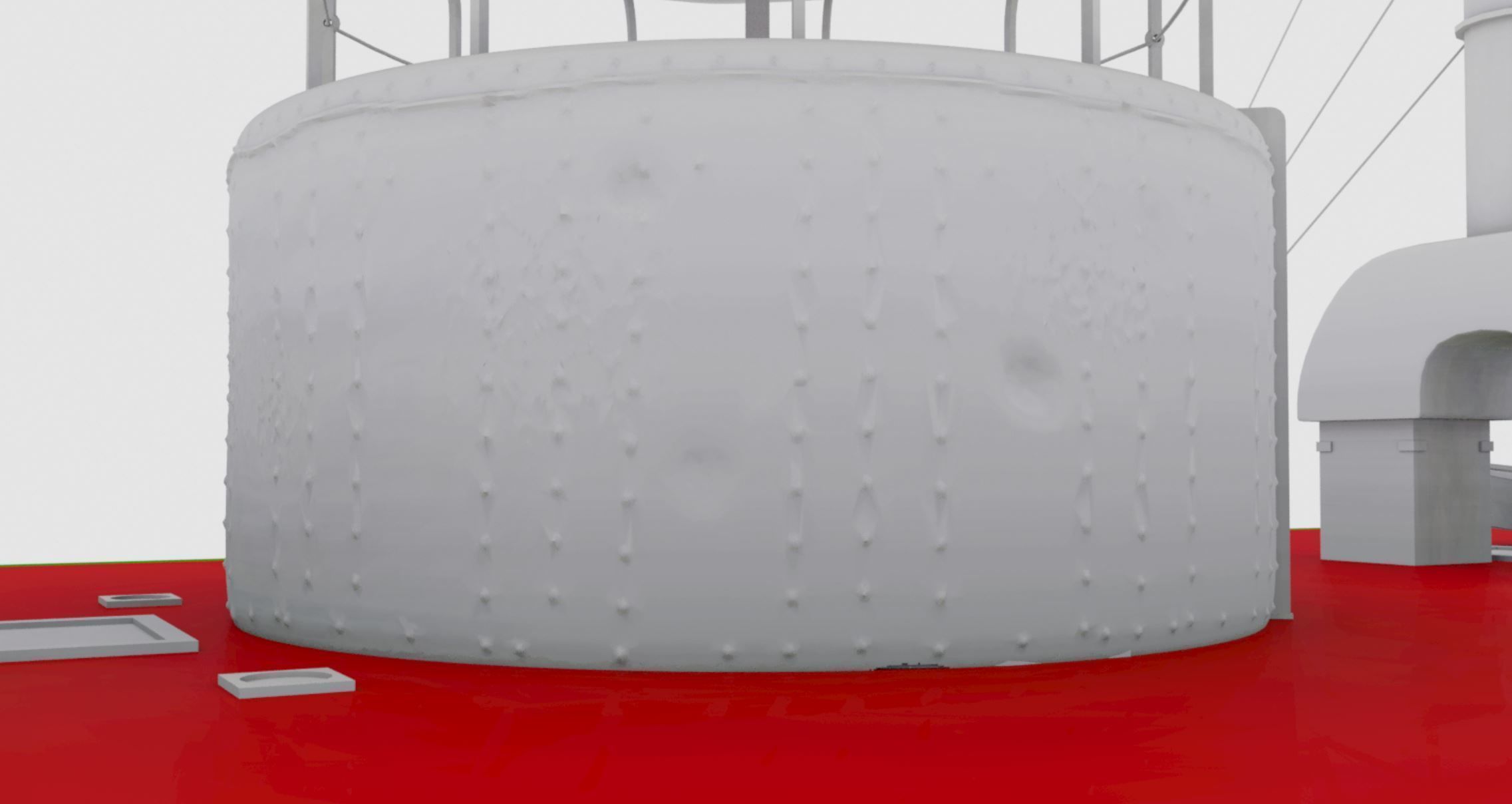 USS Monitor - Turreted Ironclad Warship 3D model_8