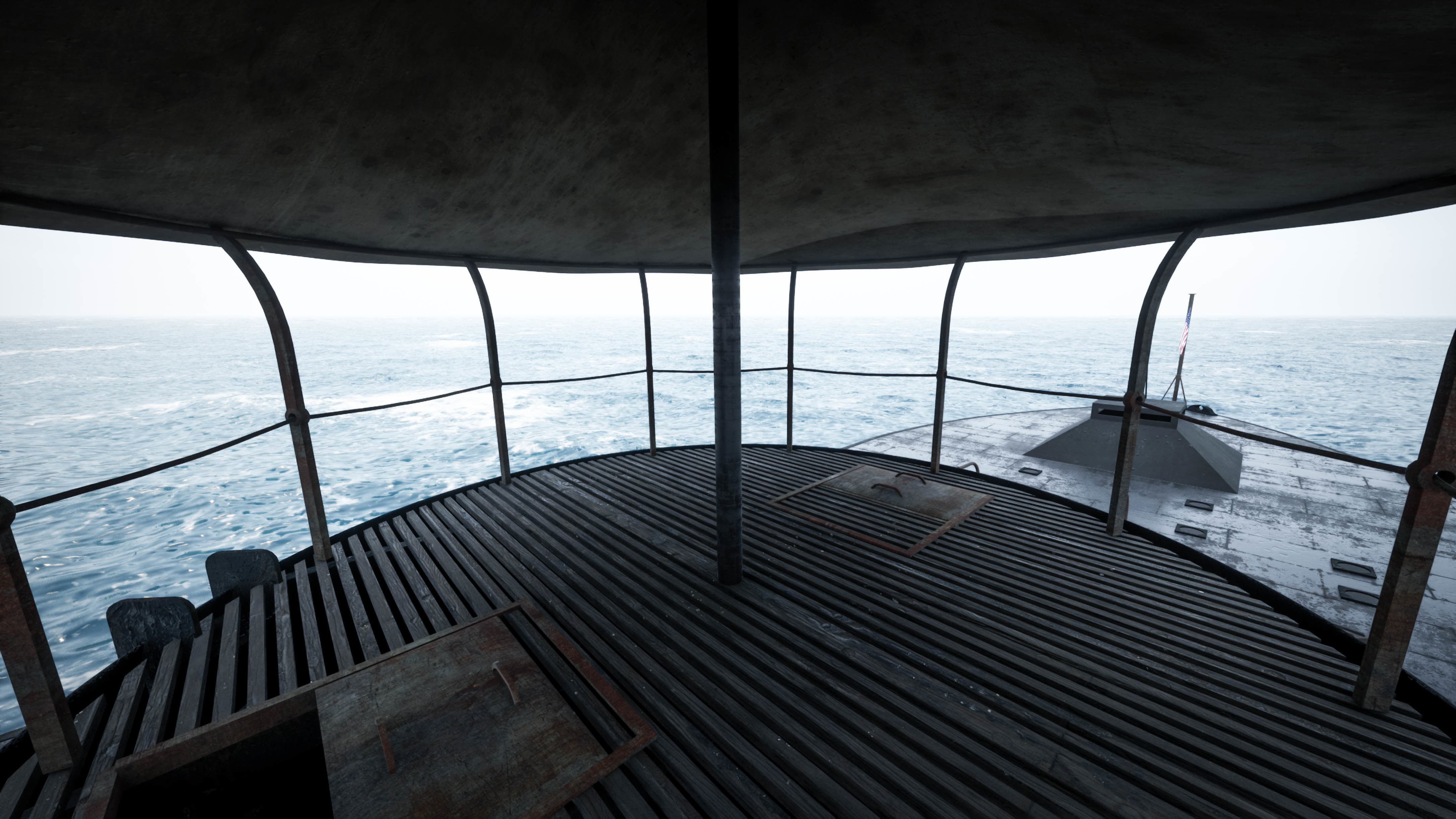 USS Monitor - Turreted Ironclad Warship 3D model_12