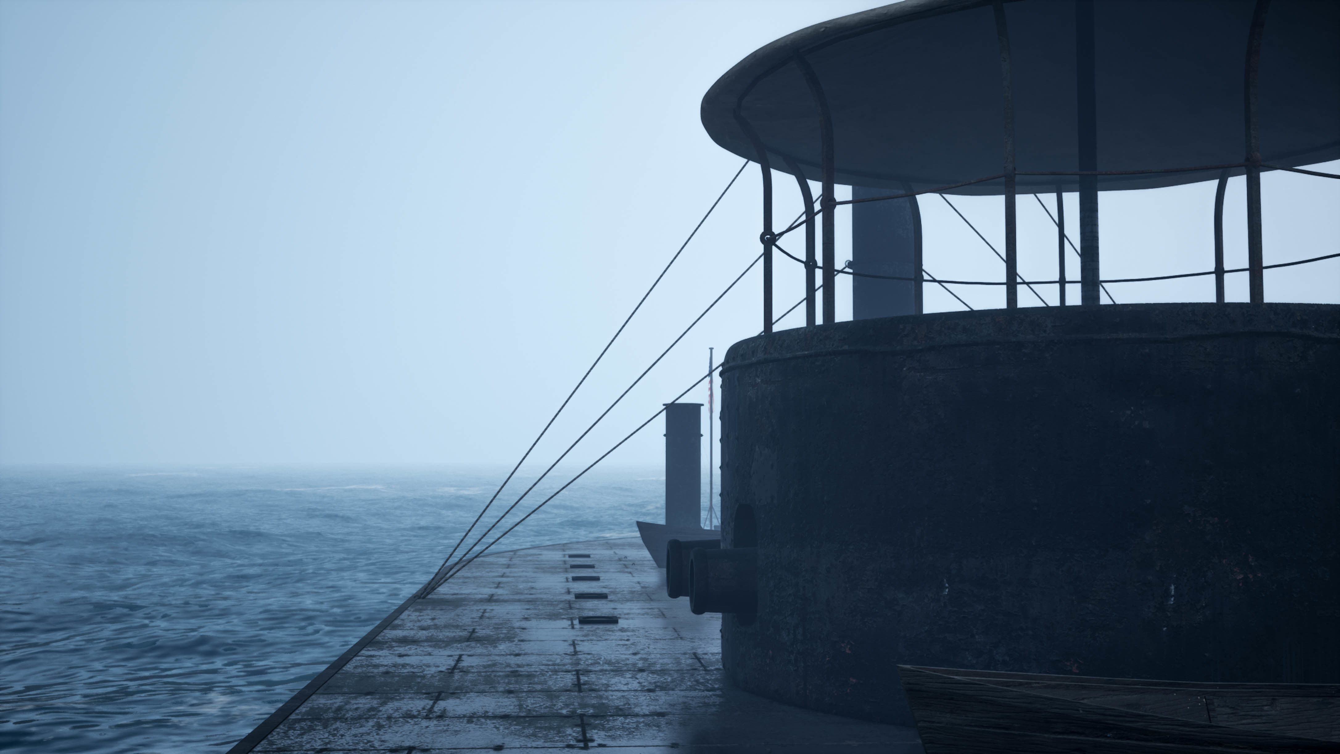 USS Monitor - Turreted Ironclad Warship 3D model_14