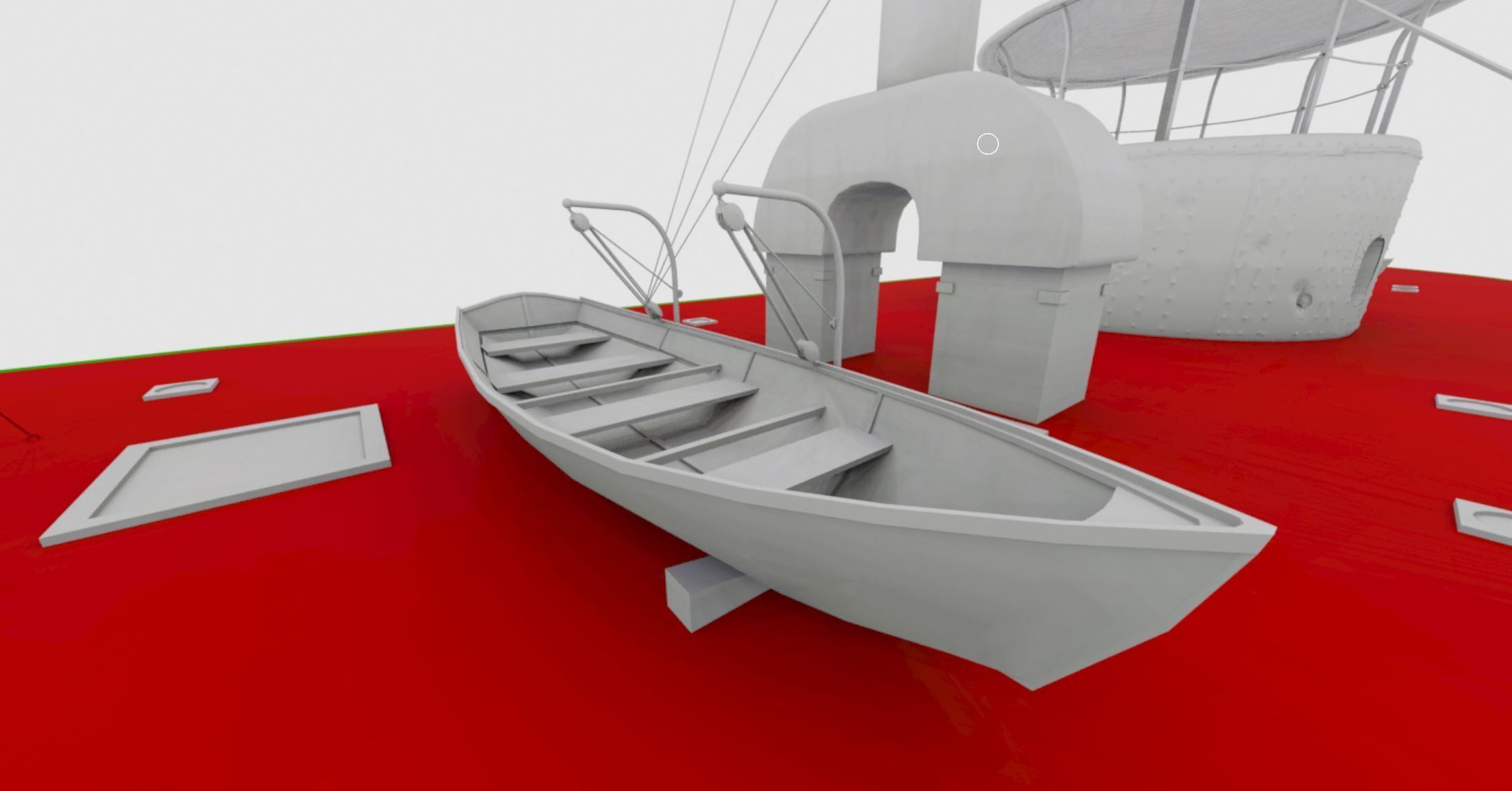 USS Monitor - Turreted Ironclad Warship 3D model_6