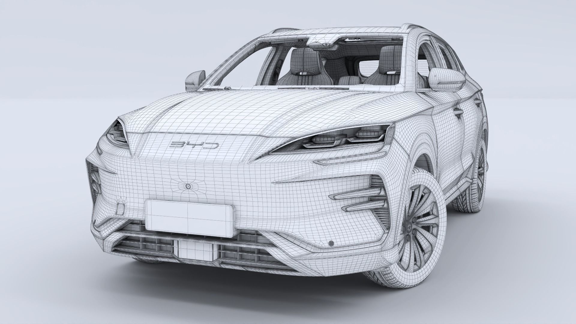 2024 BYD Seal U EV Song Plus with interior 3D model_32