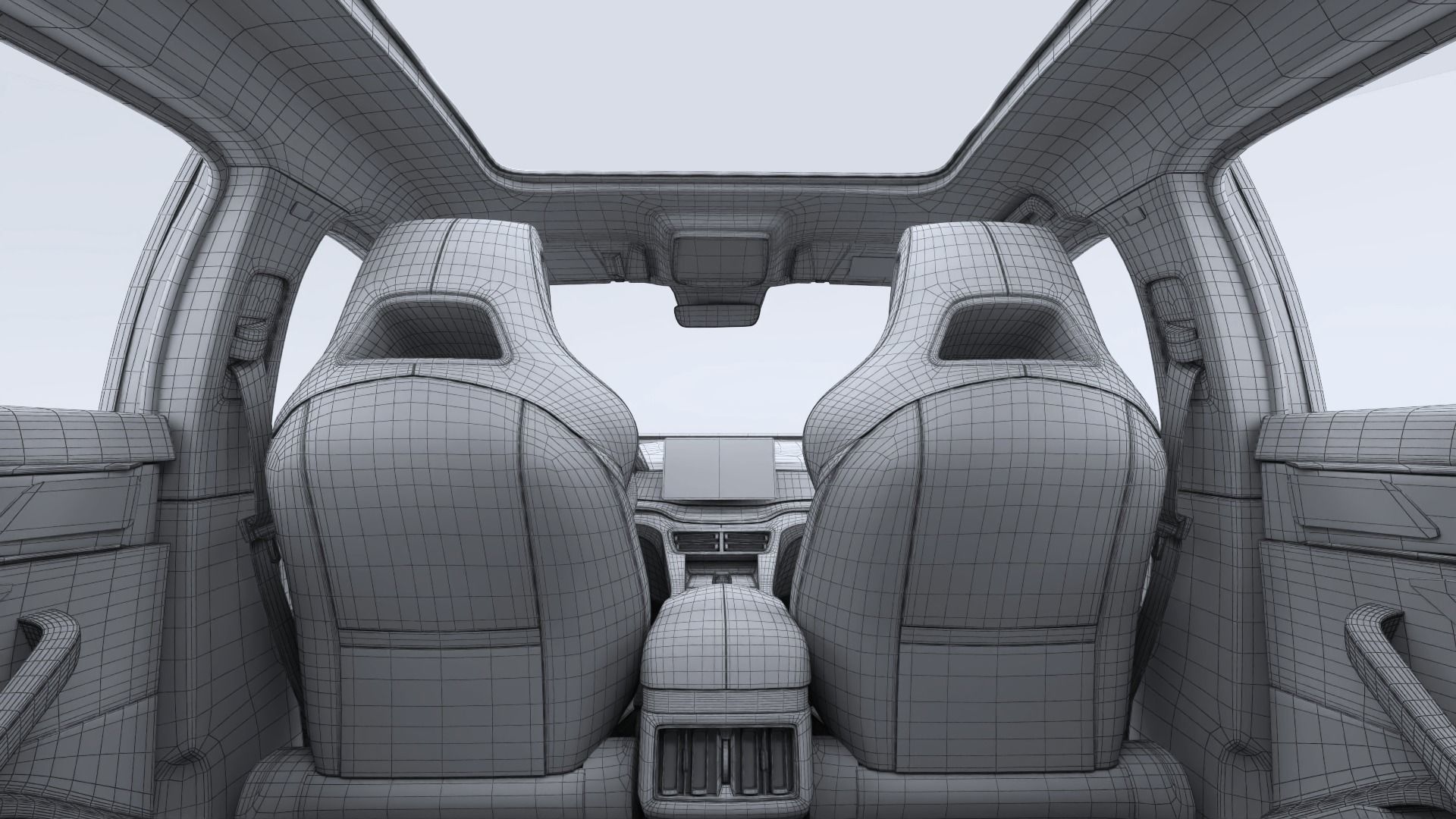 2024 BYD Seal U EV Song Plus with interior 3D model_37