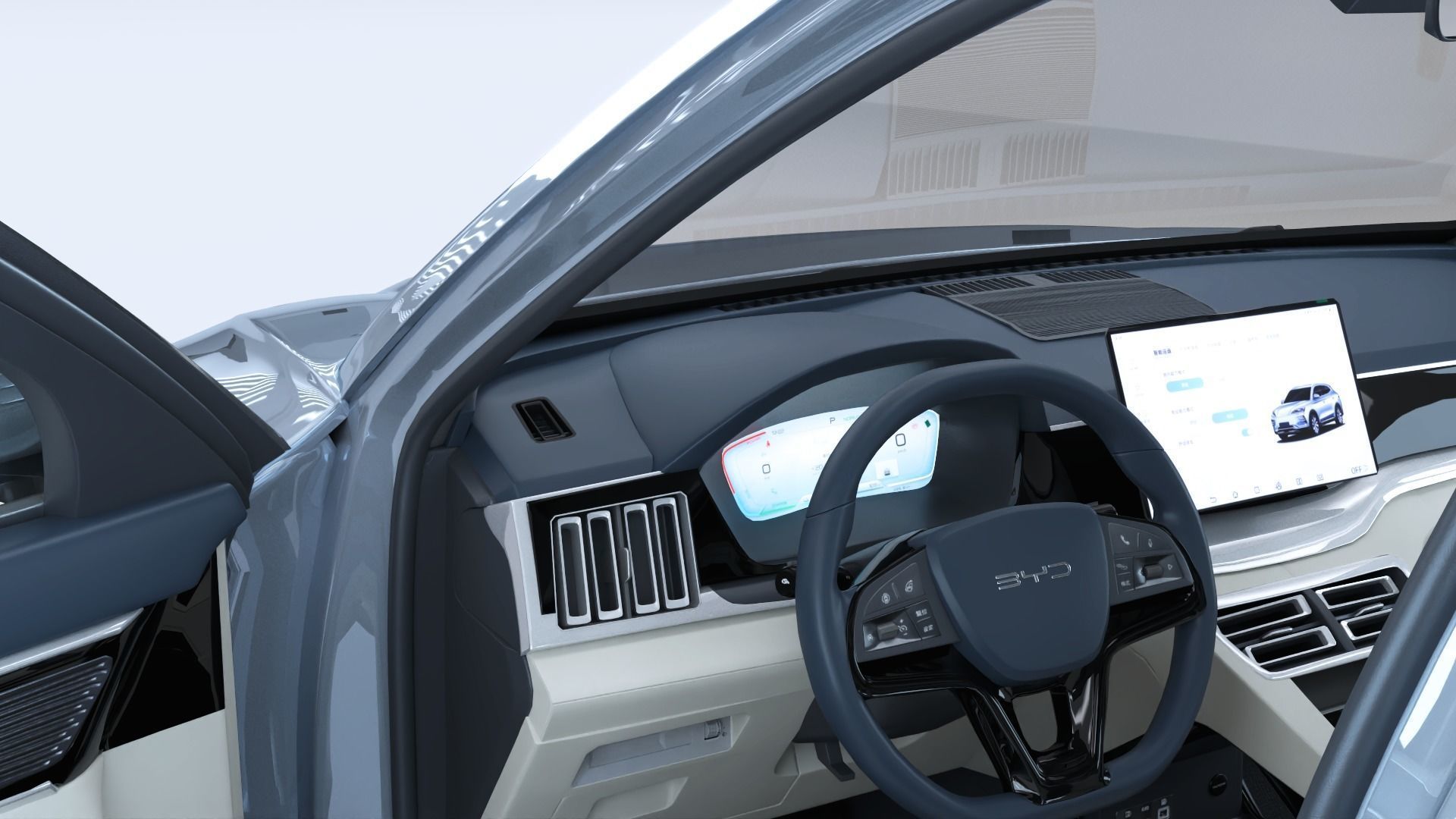 2024 BYD Seal U EV Song Plus with interior 3D model_9