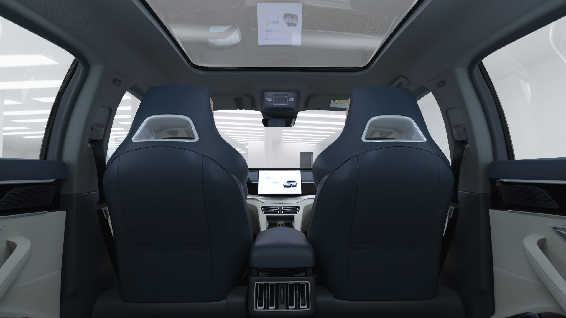 2024 BYD Seal U EV Song Plus with interior 3D model_11