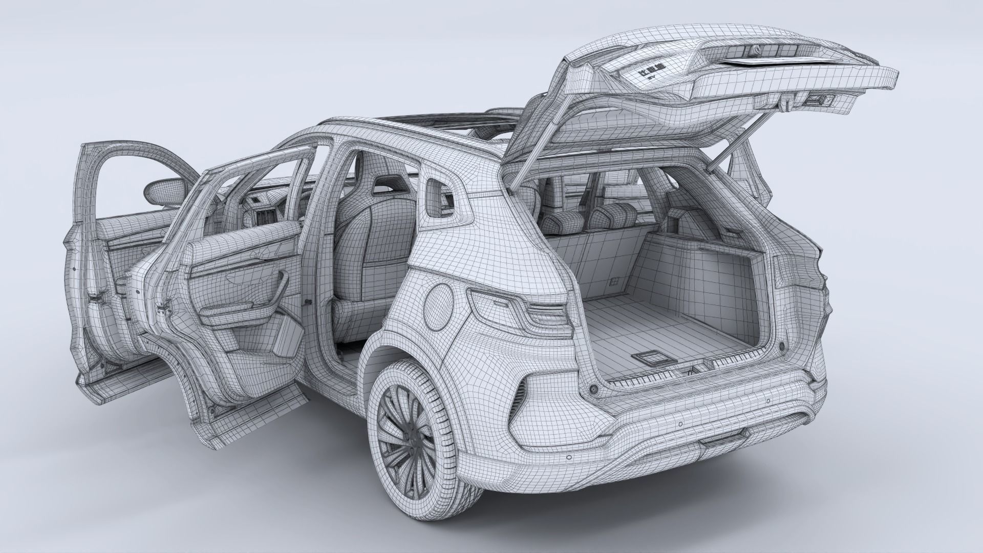 2024 BYD Seal U EV Song Plus with interior 3D model_40