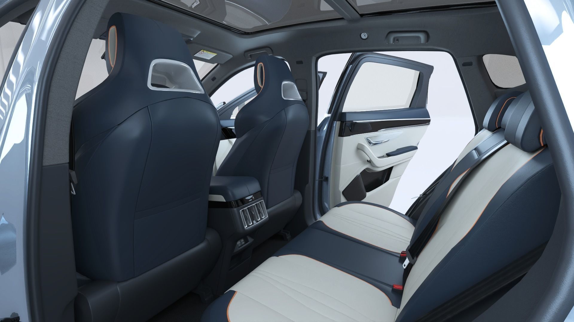 2024 BYD Seal U EV Song Plus with interior 3D model_12