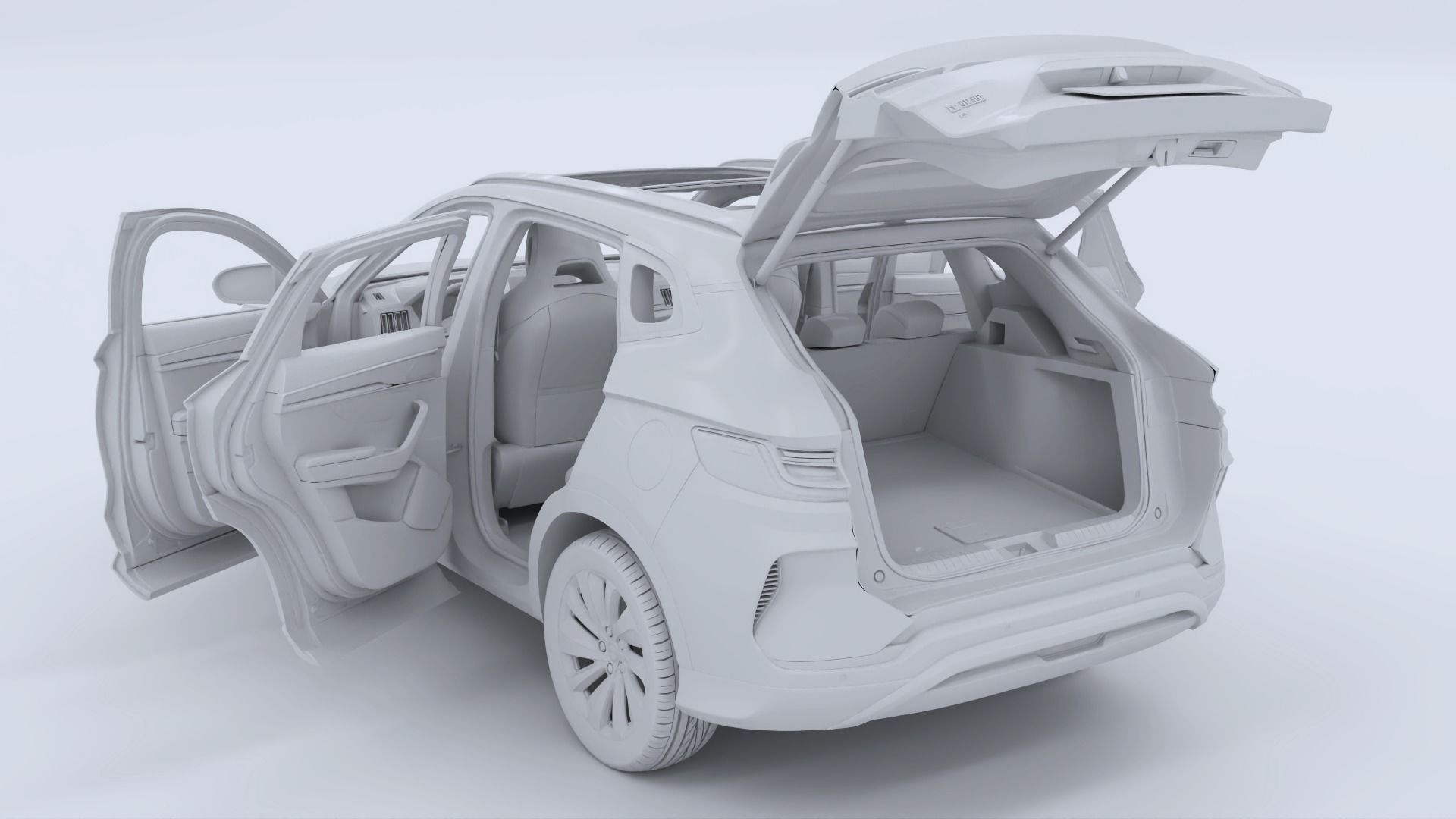 2024 BYD Seal U EV Song Plus with interior 3D model_28