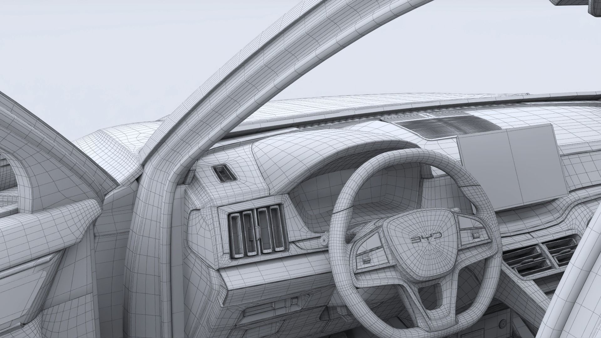 2024 BYD Seal U EV Song Plus with interior 3D model_35