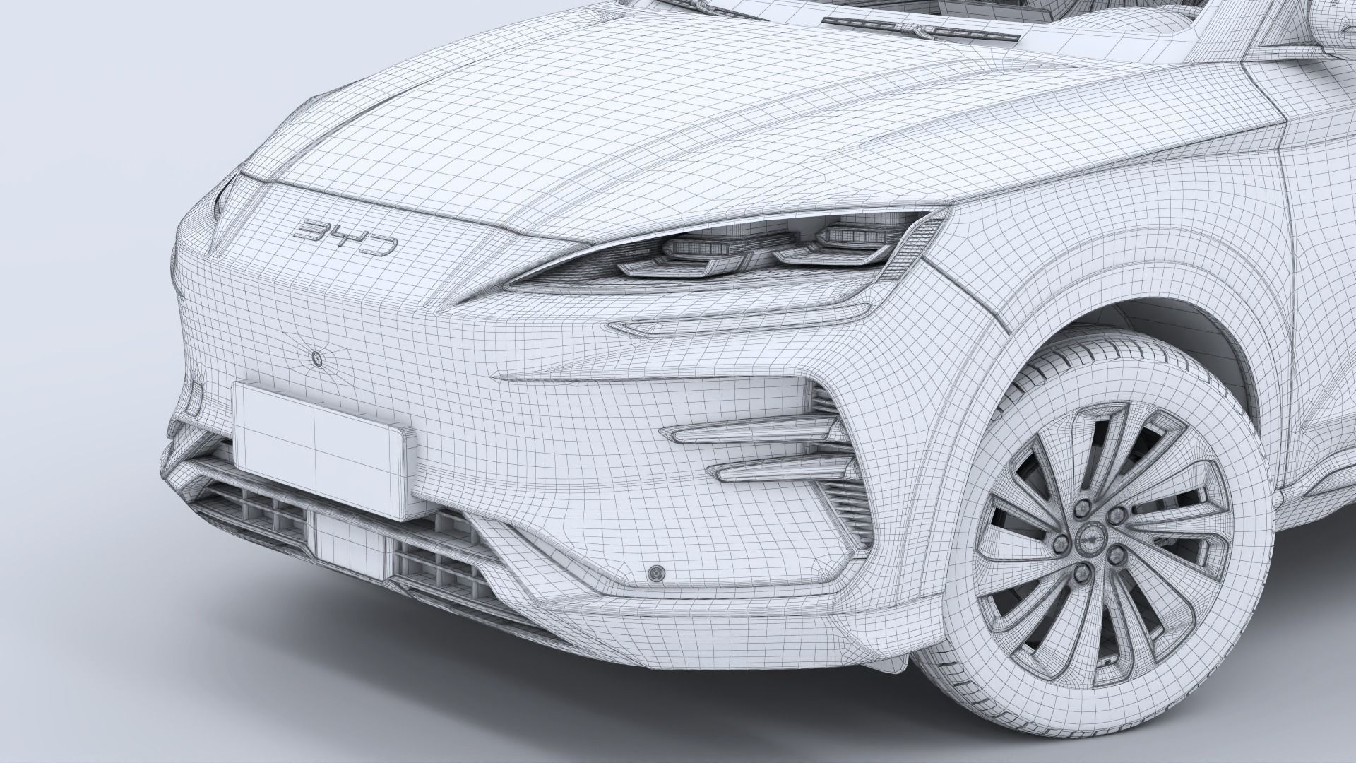 2024 BYD Seal U EV Song Plus with interior 3D model_34