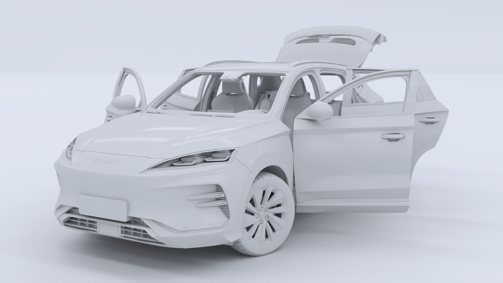 2024 BYD Seal U EV Song Plus with interior 3D model_22