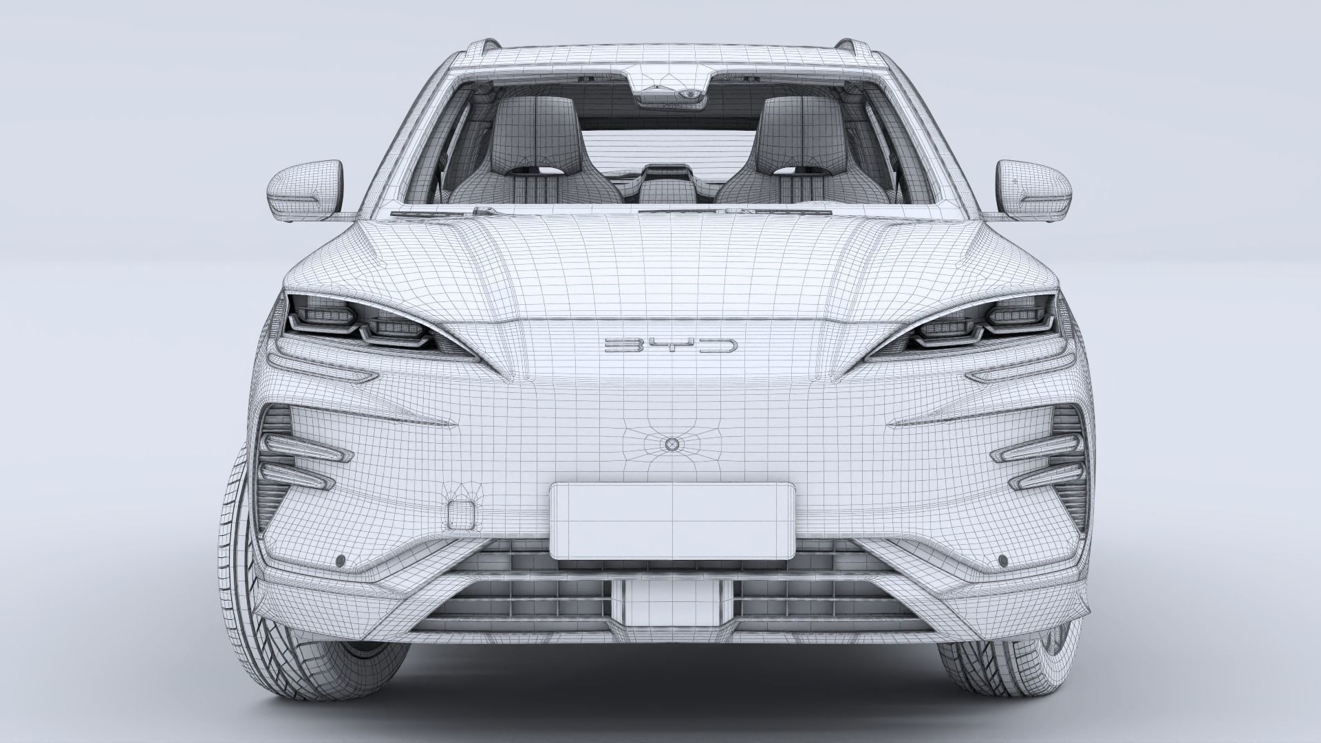 2024 BYD Seal U EV Song Plus with interior 3D model_31