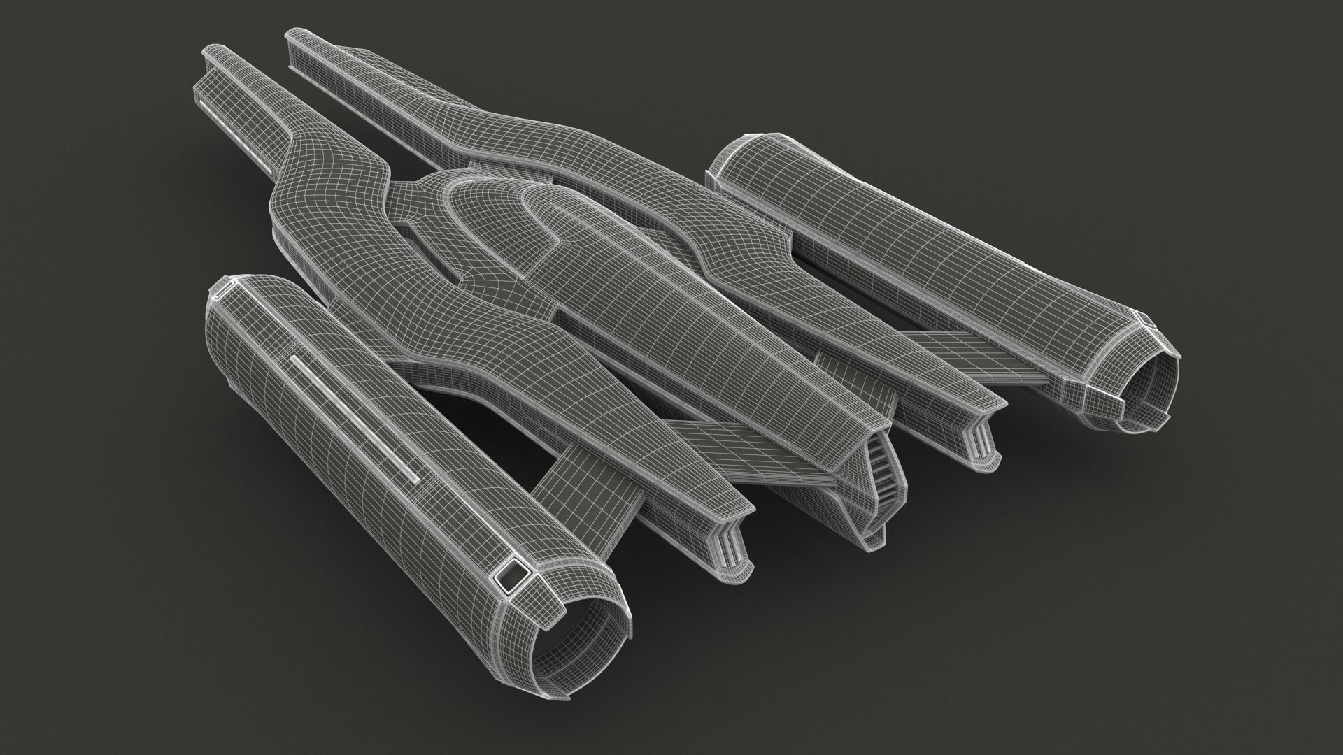 Racing Spaceship Acrux 3D model_22