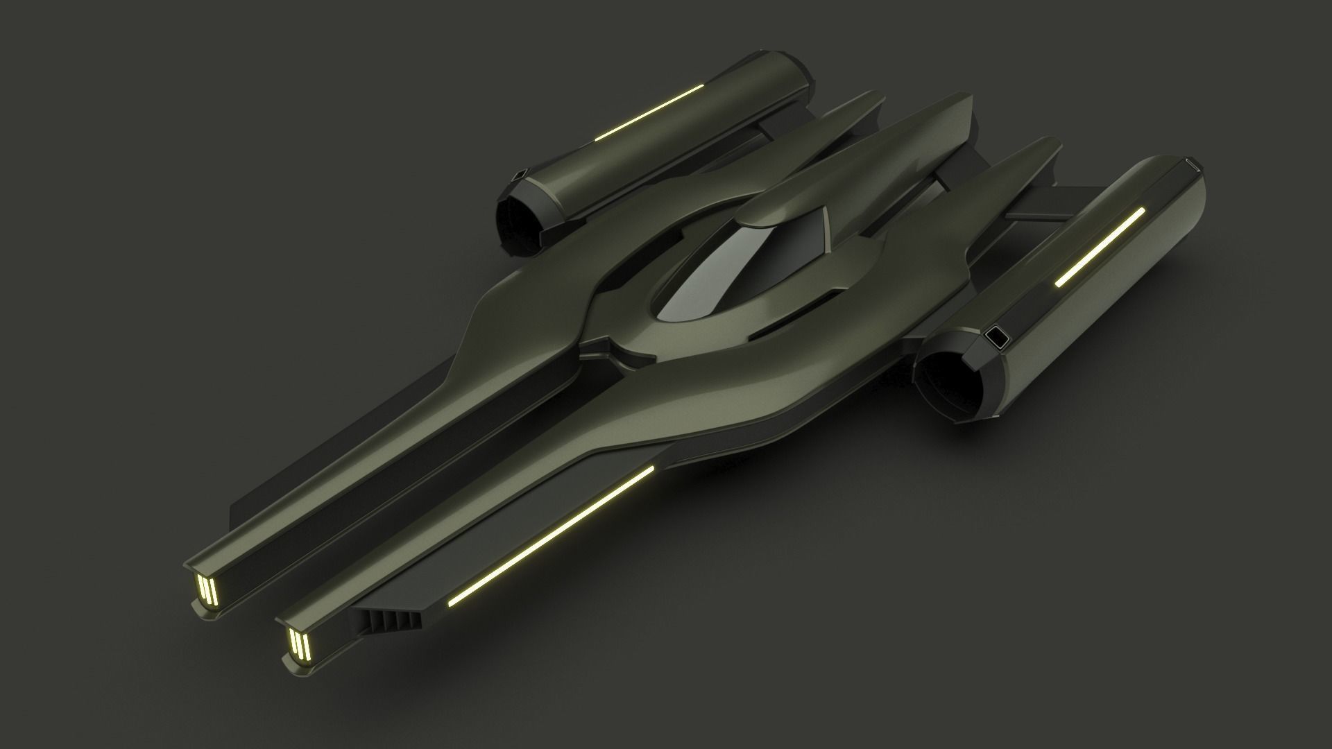 Racing Spaceship Acrux 3D model_8