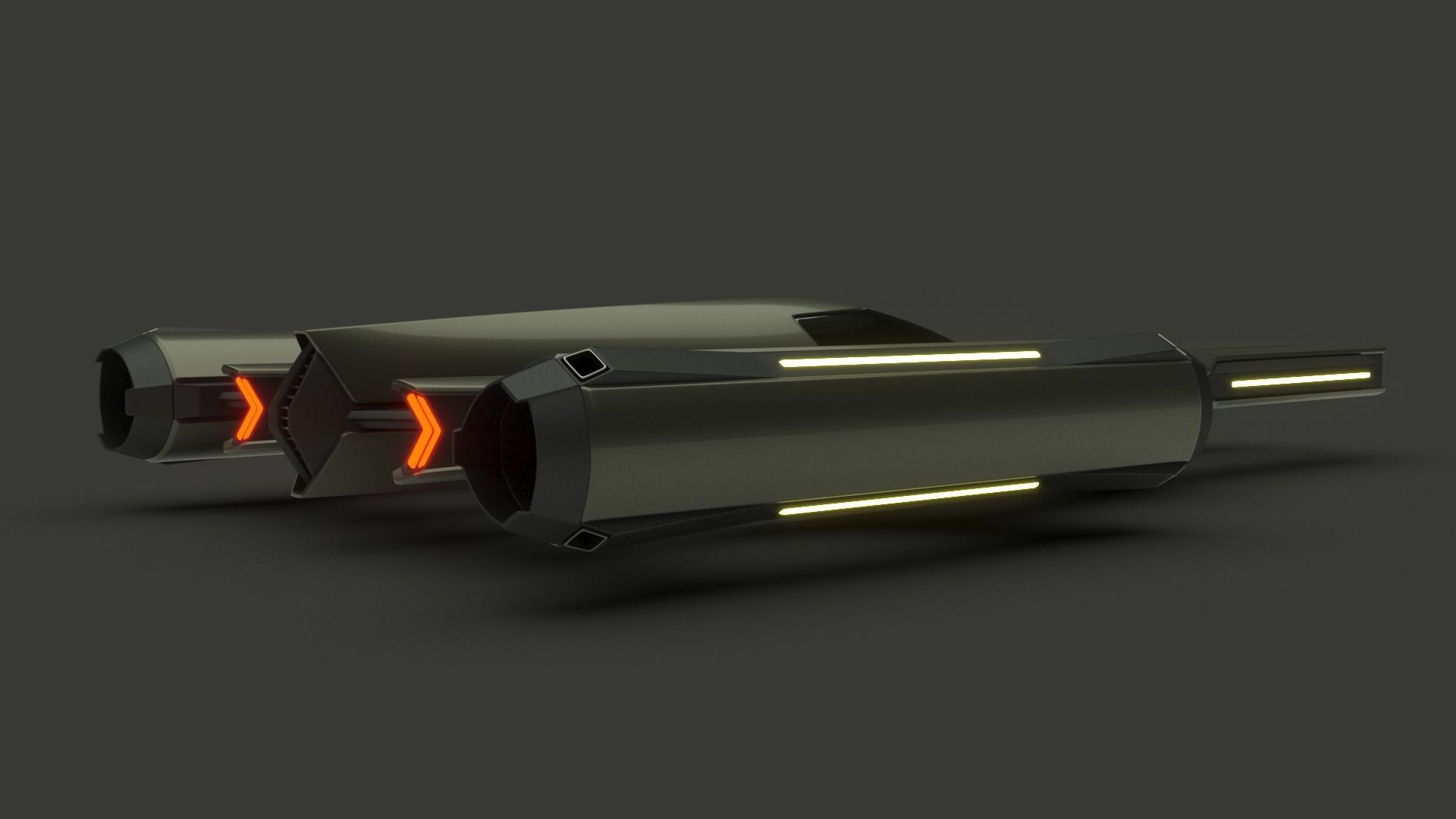 Racing Spaceship Acrux 3D model_5