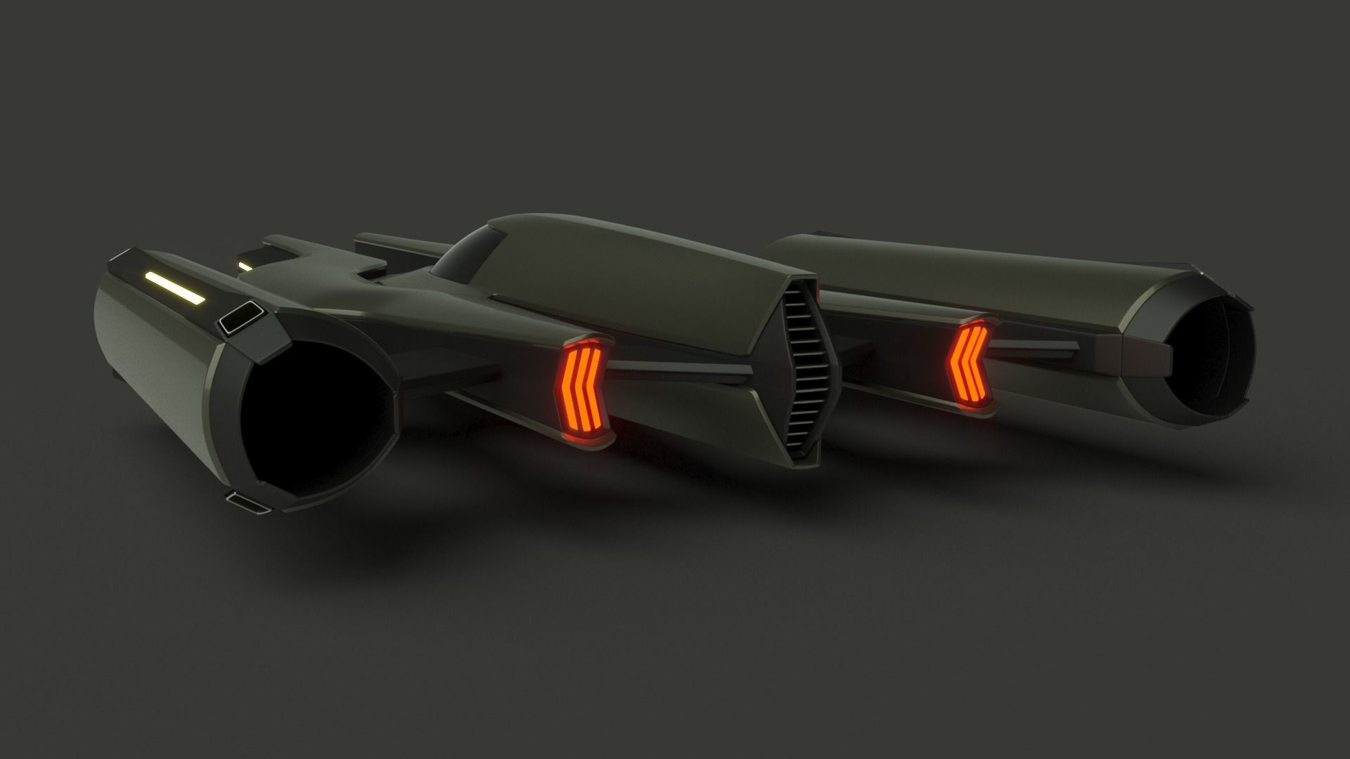 Racing Spaceship Acrux 3D model_3