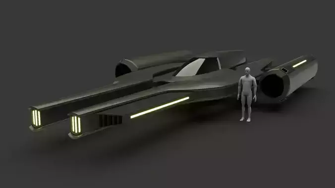 Racing Spaceship Acrux 3D model