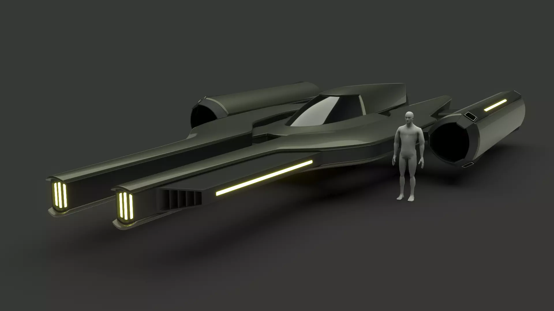 Racing Spaceship Acrux 3D model_0