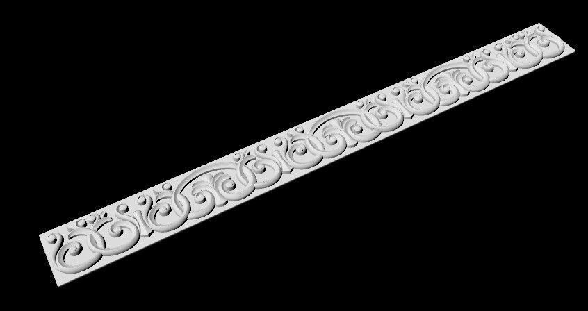 Central decor ornament for furniture 3D model_5