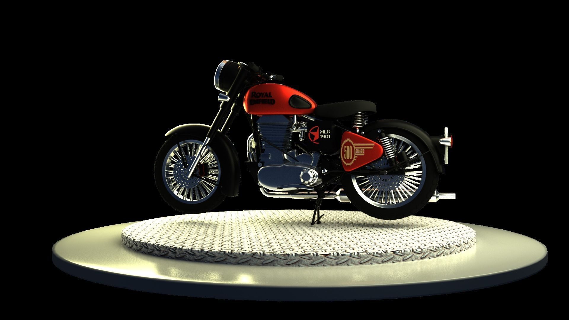 3D Royal Enfield 3D model_5