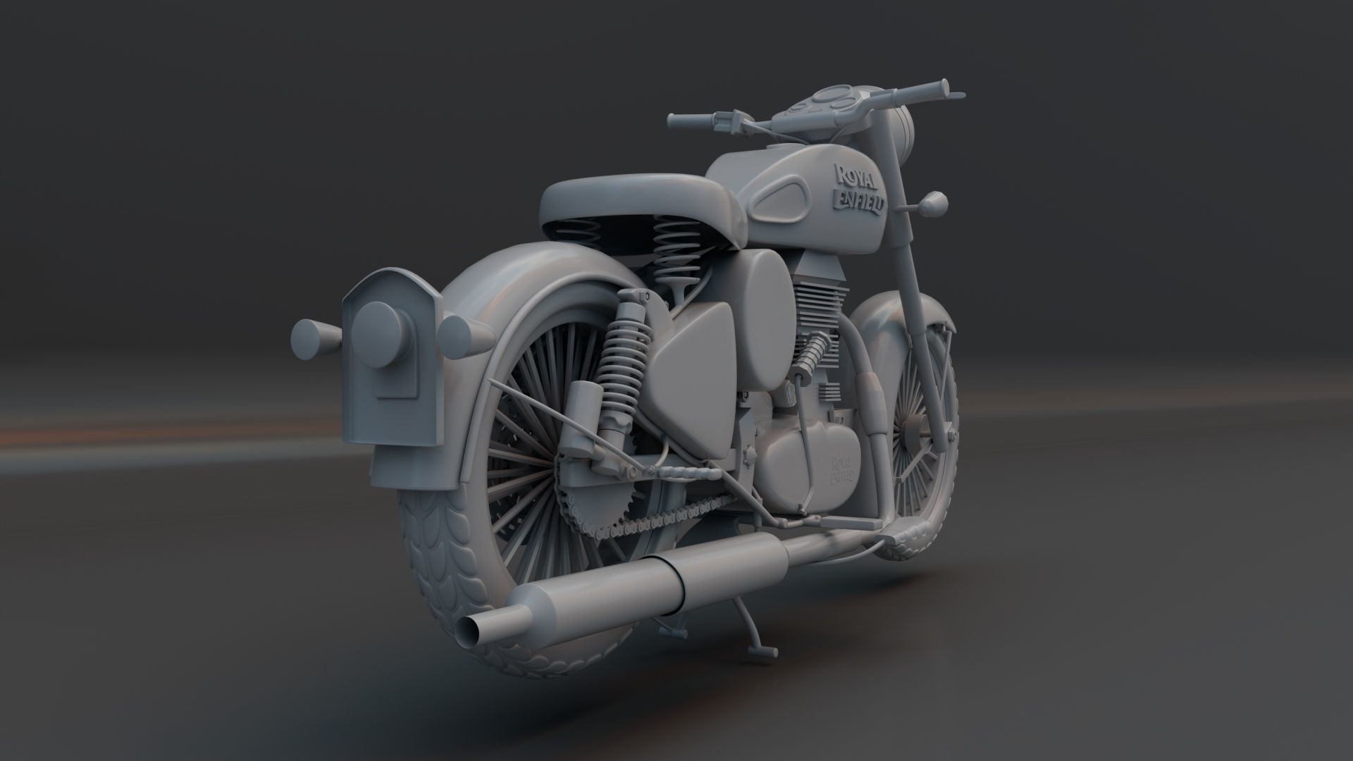 3D Royal Enfield 3D model_6