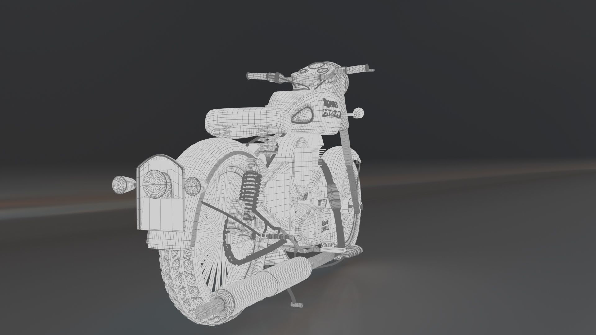 3D Royal Enfield 3D model_9