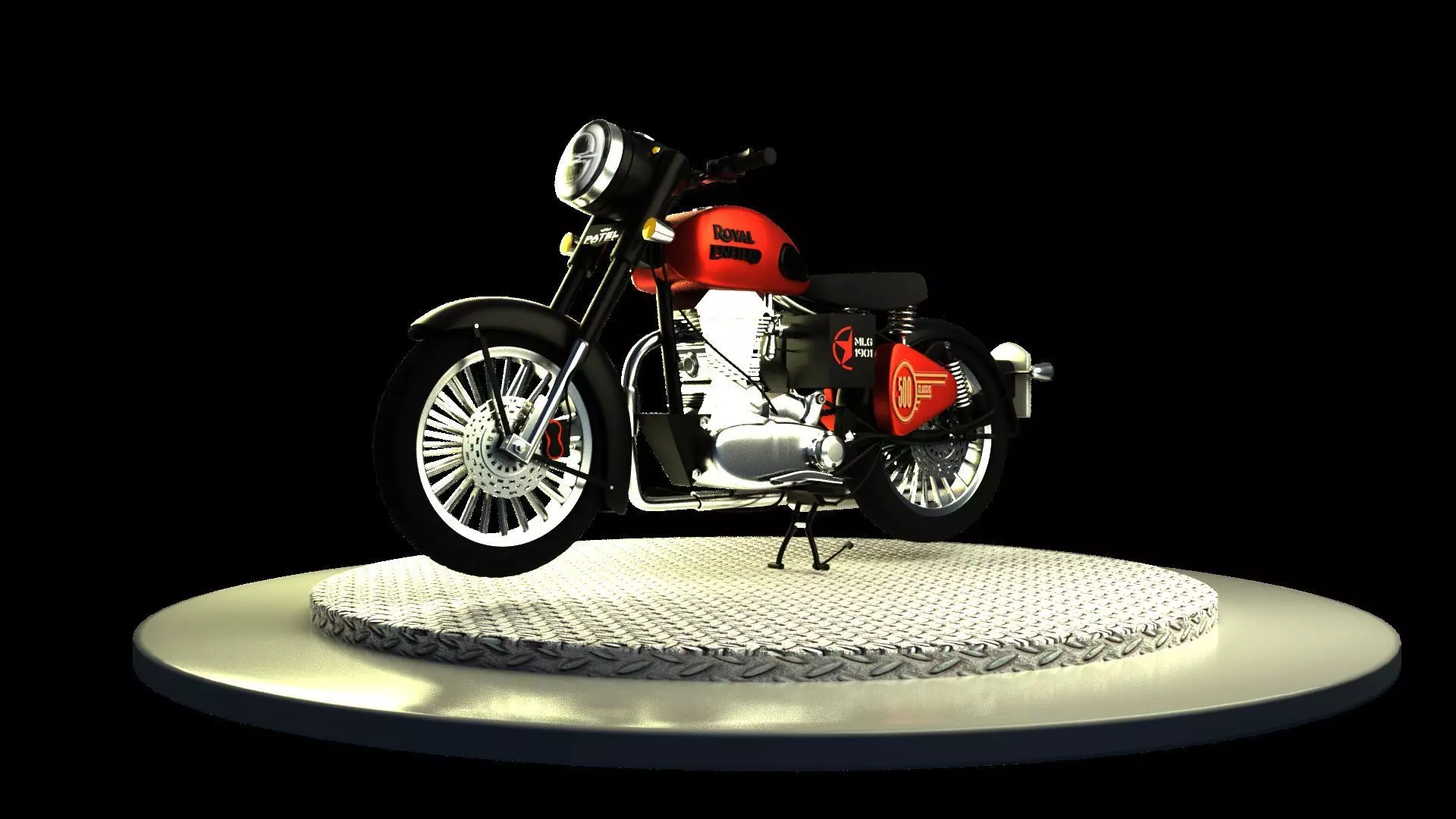 3D Royal Enfield 3D model_0