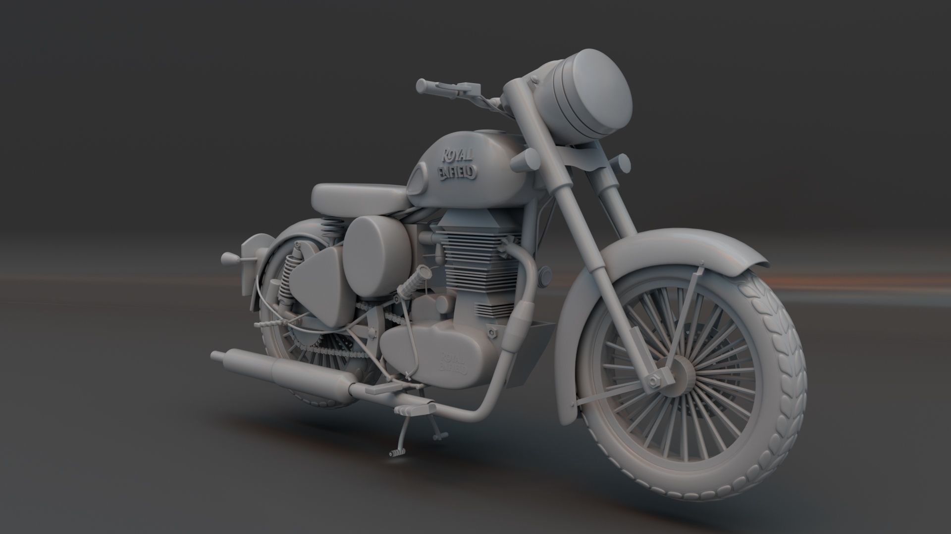 3D Royal Enfield 3D model_11