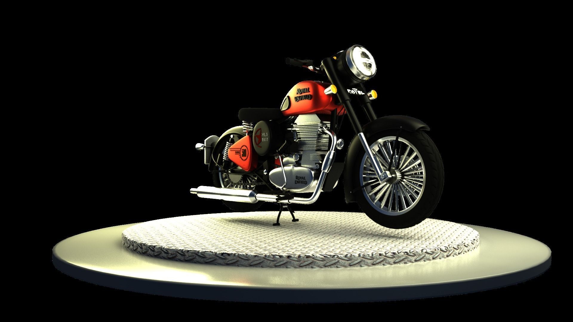 3D Royal Enfield 3D model_2