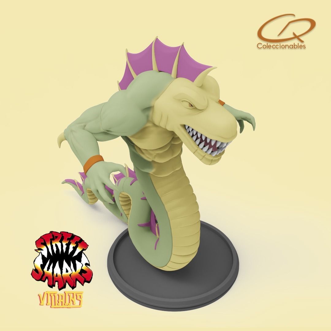 Street Sharks Villains - Repteel 3D print model_11