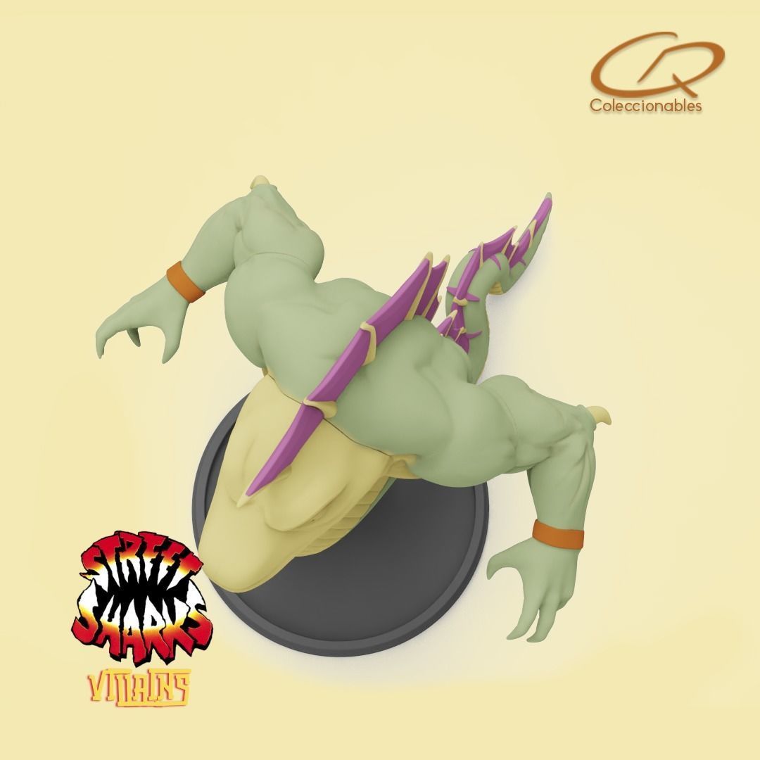 Street Sharks Villains - Repteel 3D print model_10