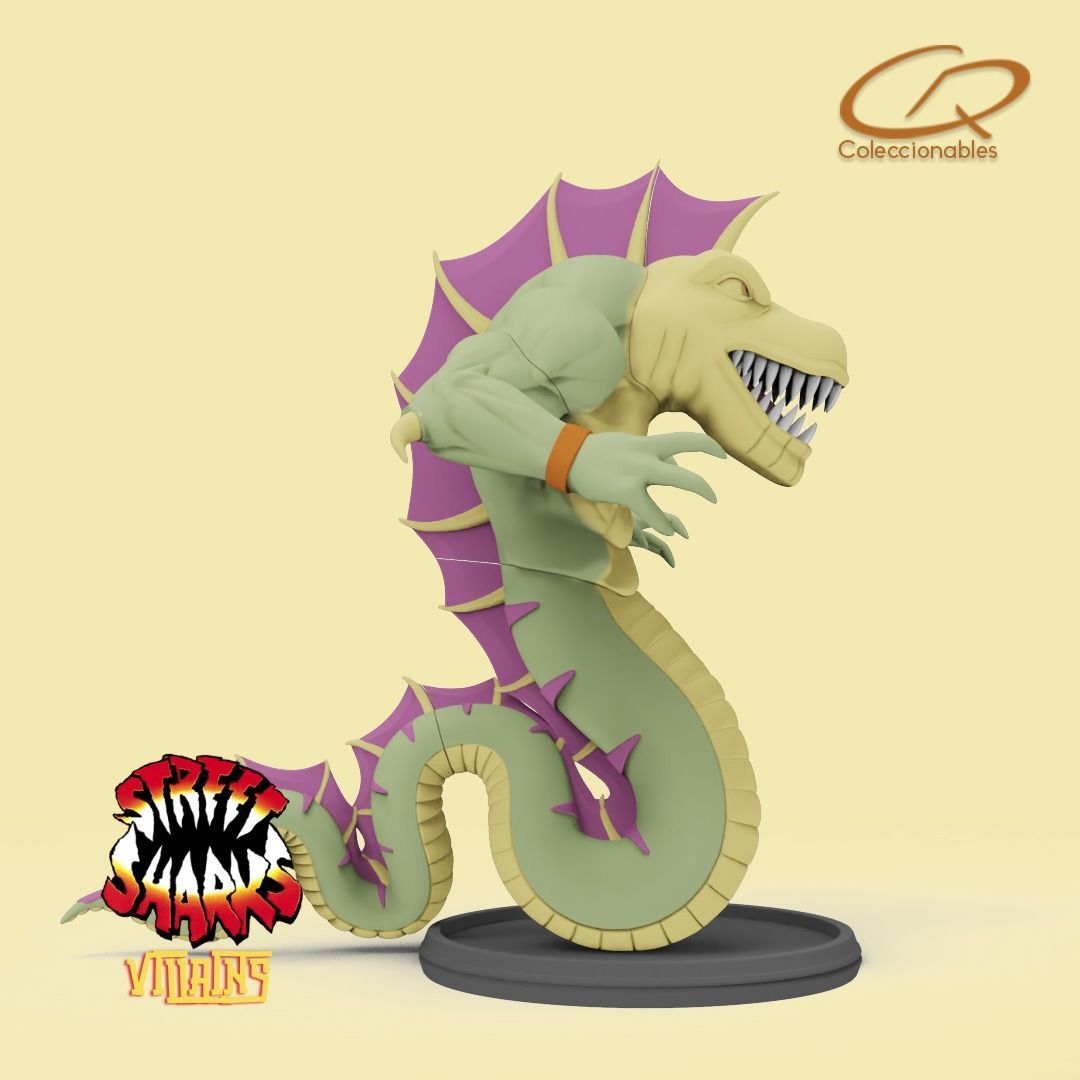 Street Sharks Villains - Repteel 3D print model_7