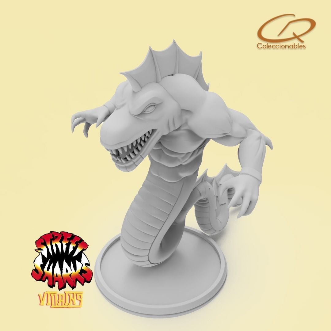 Street Sharks Villains - Repteel 3D print model_12