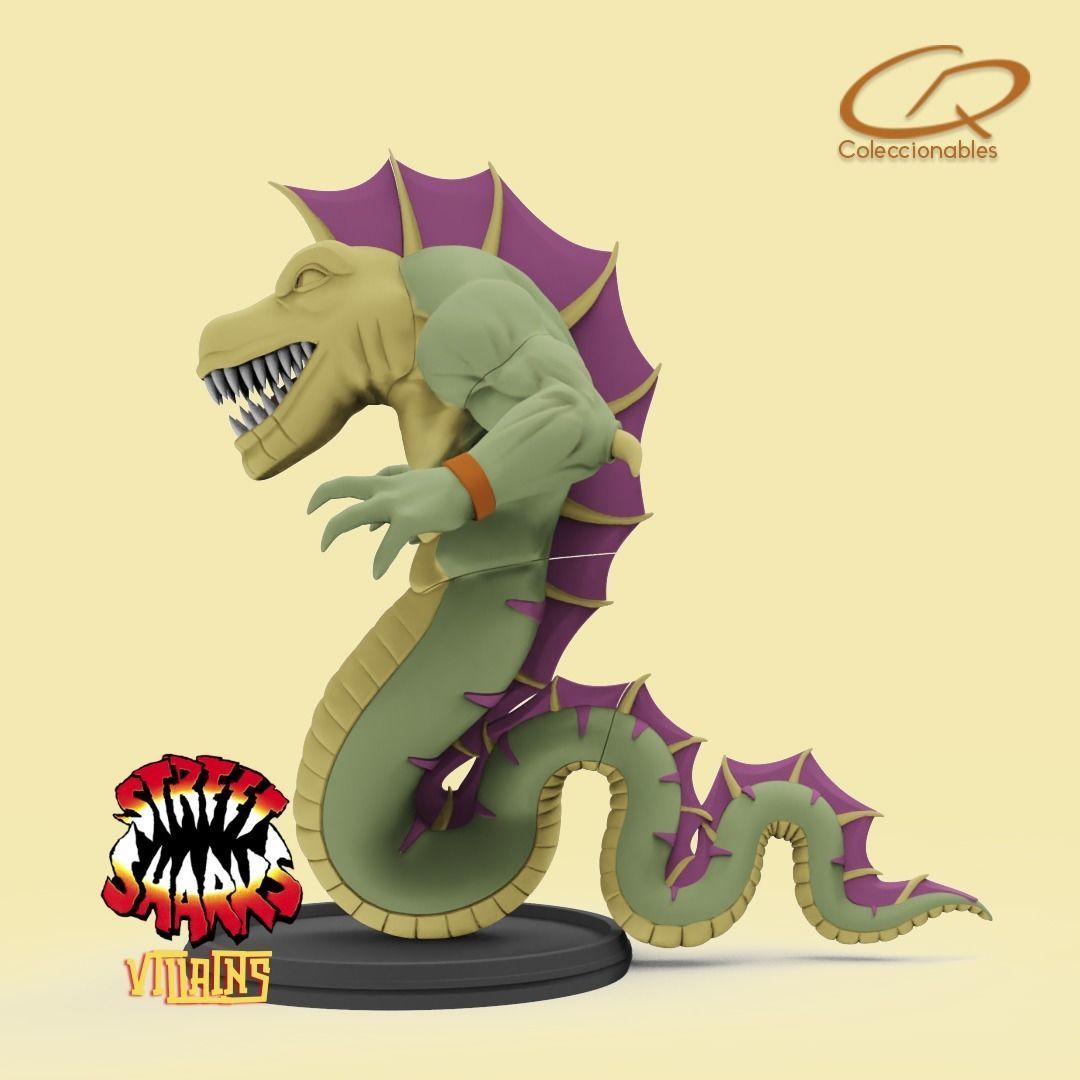 Street Sharks Villains - Repteel 3D print model_9