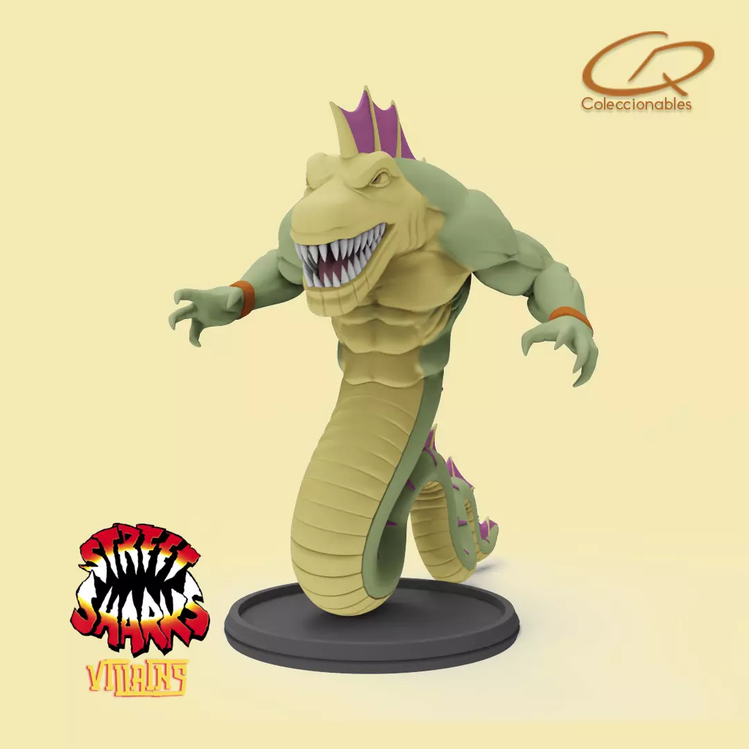 Street Sharks Villains - Repteel 3D print model_0