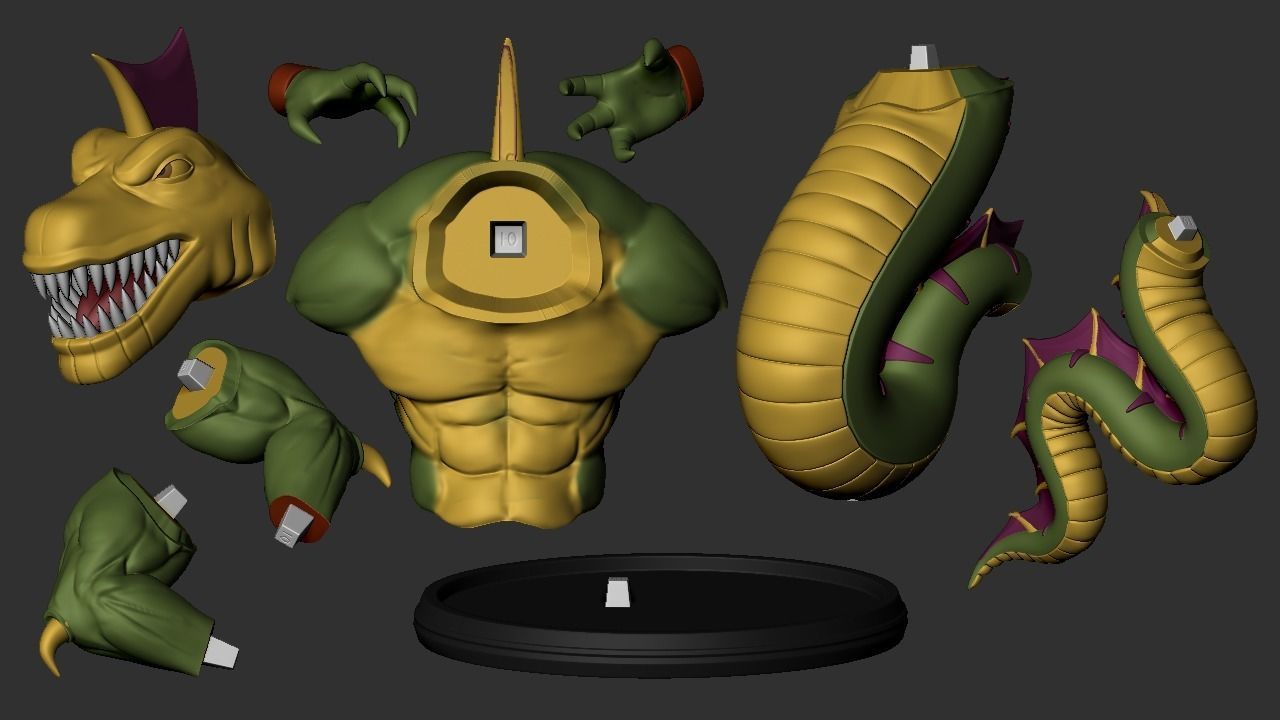 Street Sharks Villains - Repteel 3D print model_14