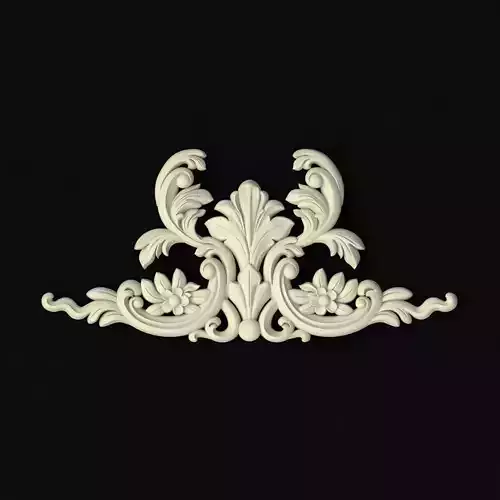 Central decor ornament for furniture