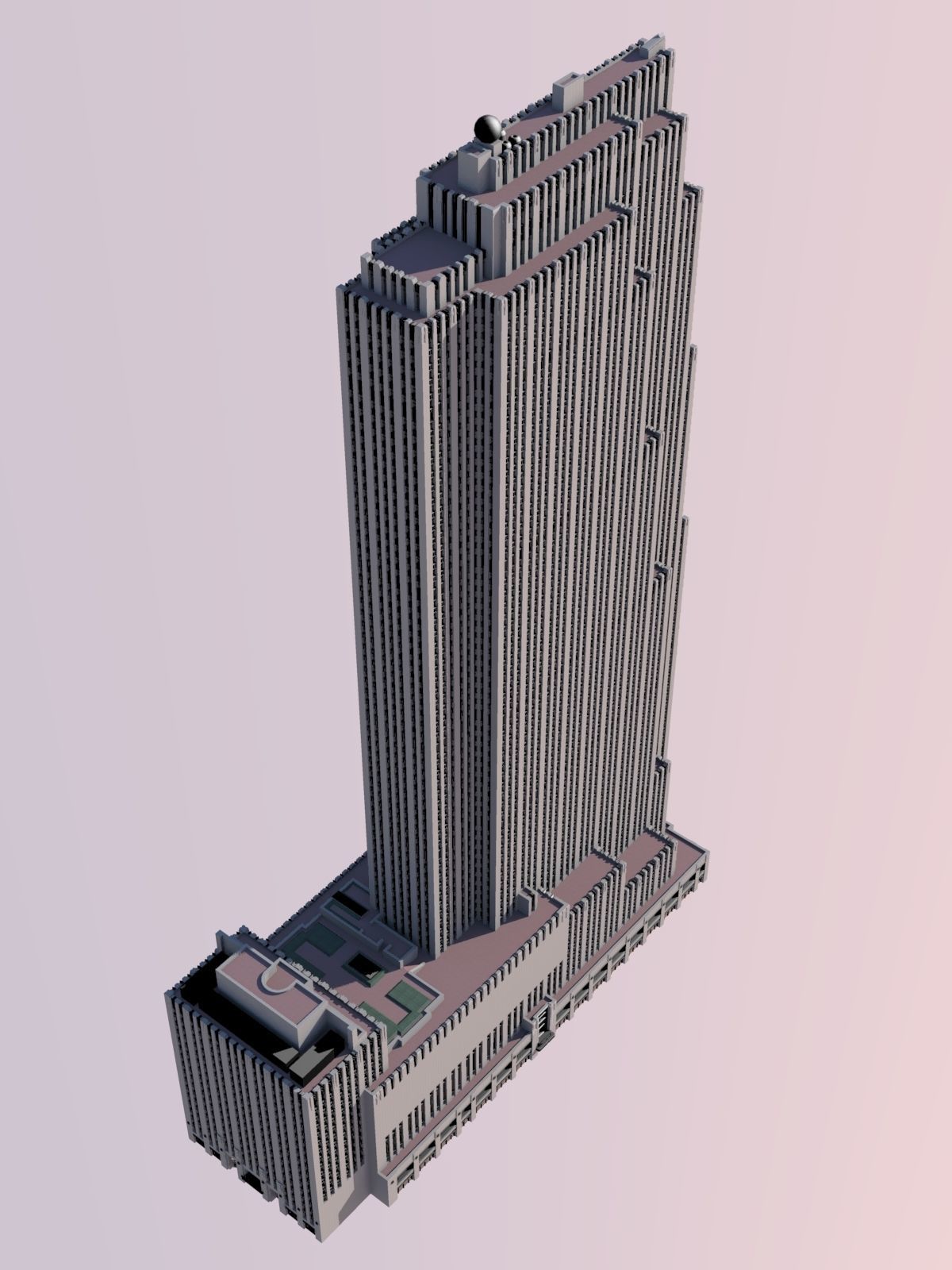 30 Rockefeller Plaza 3D print model_2