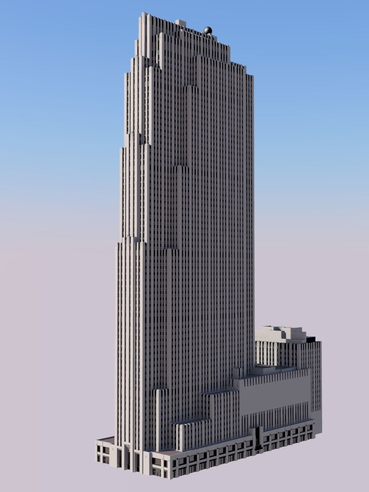 30 Rockefeller Plaza 3D print model_1