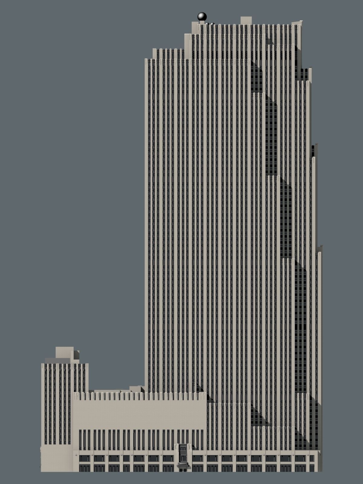 30 Rockefeller Plaza 3D print model_4